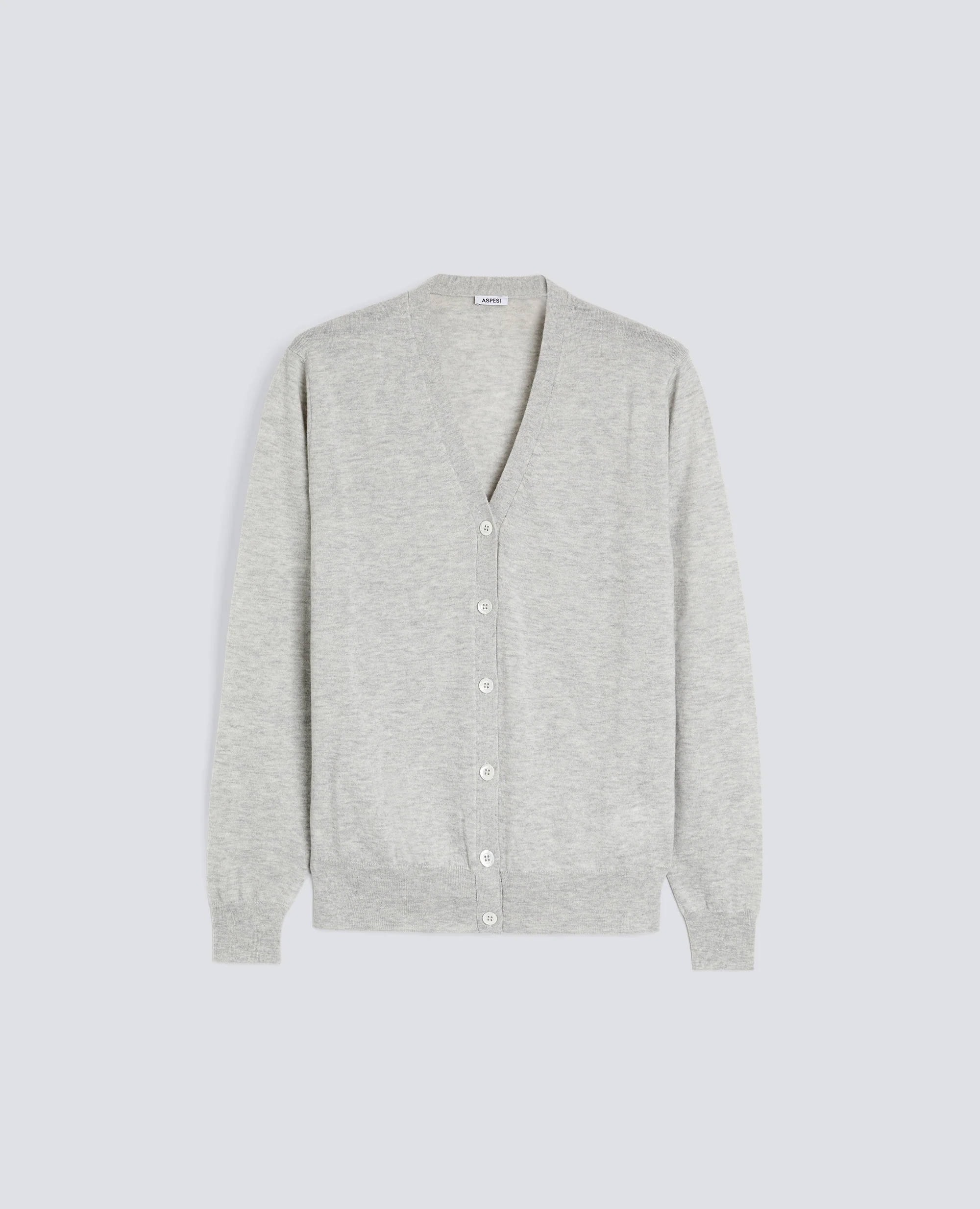 CARDIGAN IN LANA E CASHMERE - MELANGE