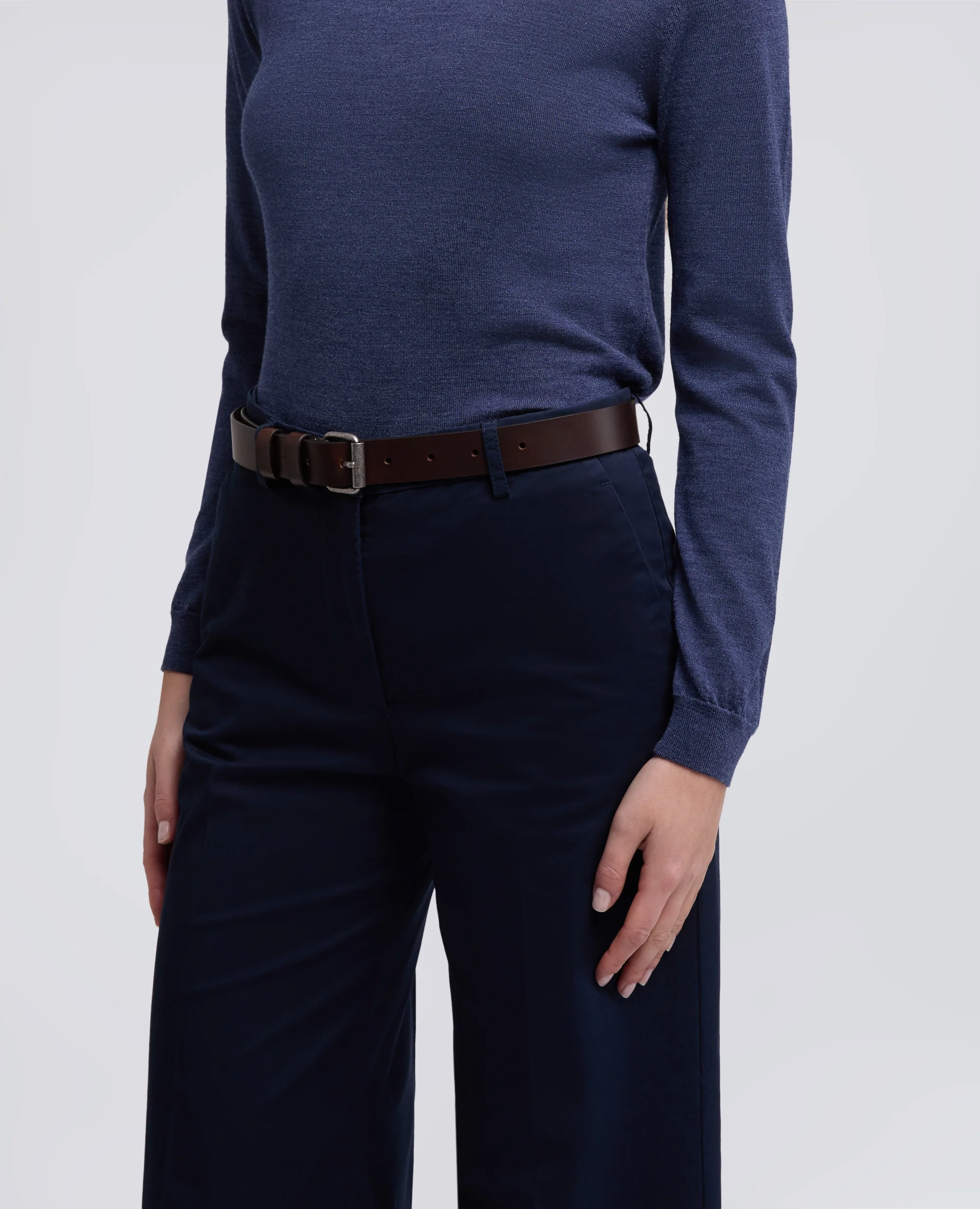CINTURA DA DONNA IN PELLE - MARRONE - Image 3