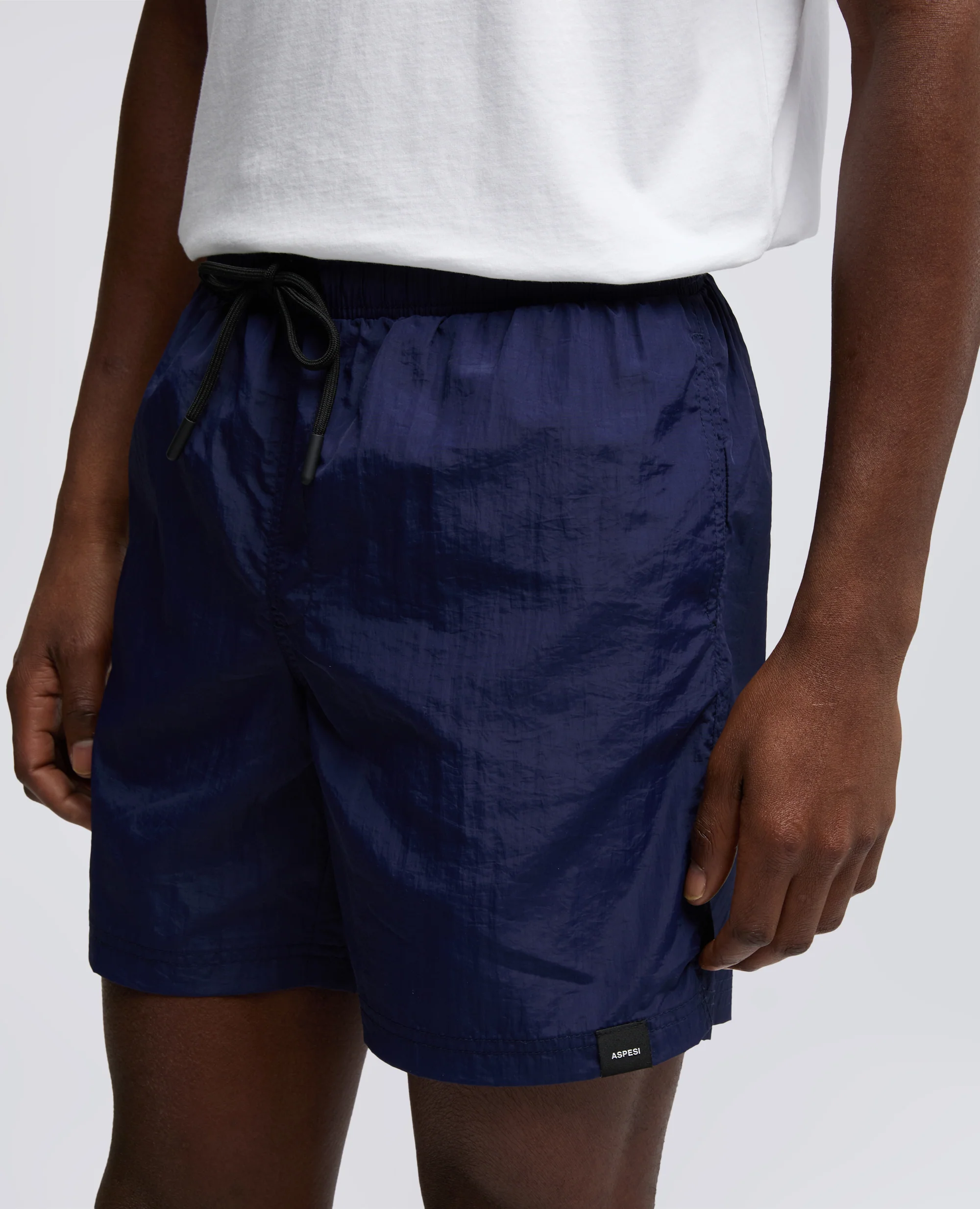COSTUME IN NYLON CRINKLE - NAVY - Image 4