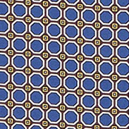 FOULARD IN TWILL DI SETA - MARRONE/BLU - Image 5