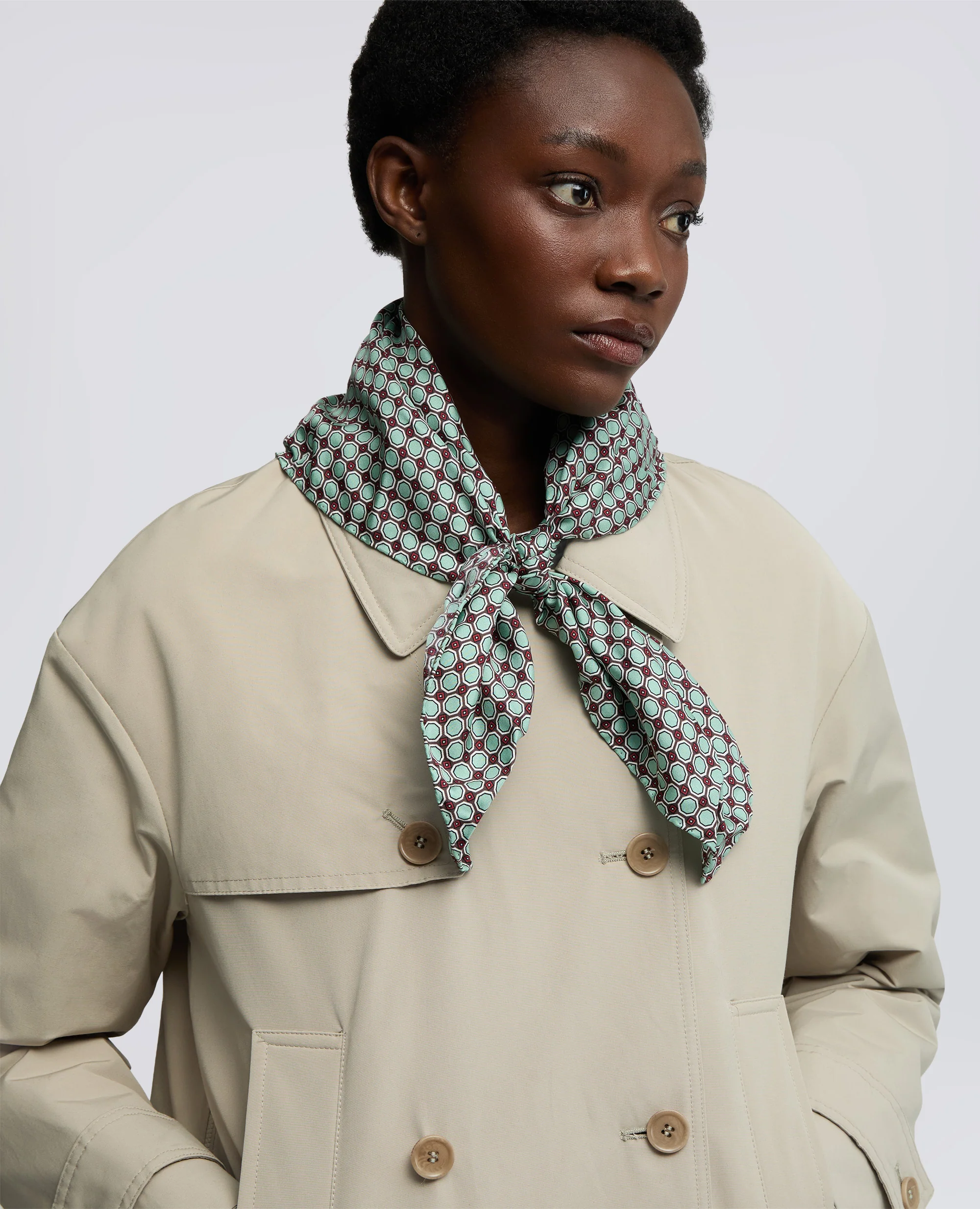 FOULARD IN TWILL DI SETA - VDEACQUA/MRRONE - Image 4