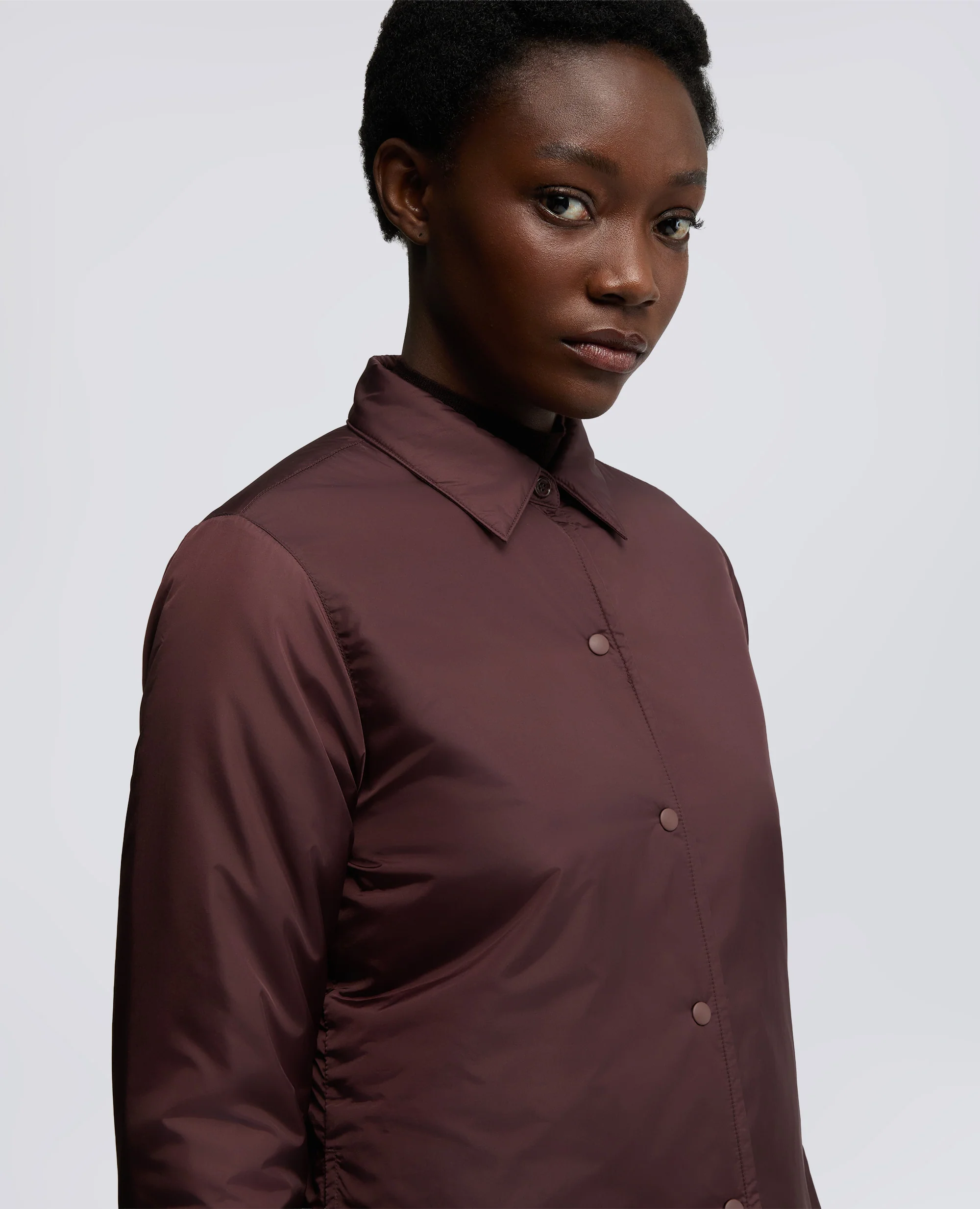 OVERSHIRT GLUE IN NYLON IMBOTTITA - BORDEAUX - Image 4