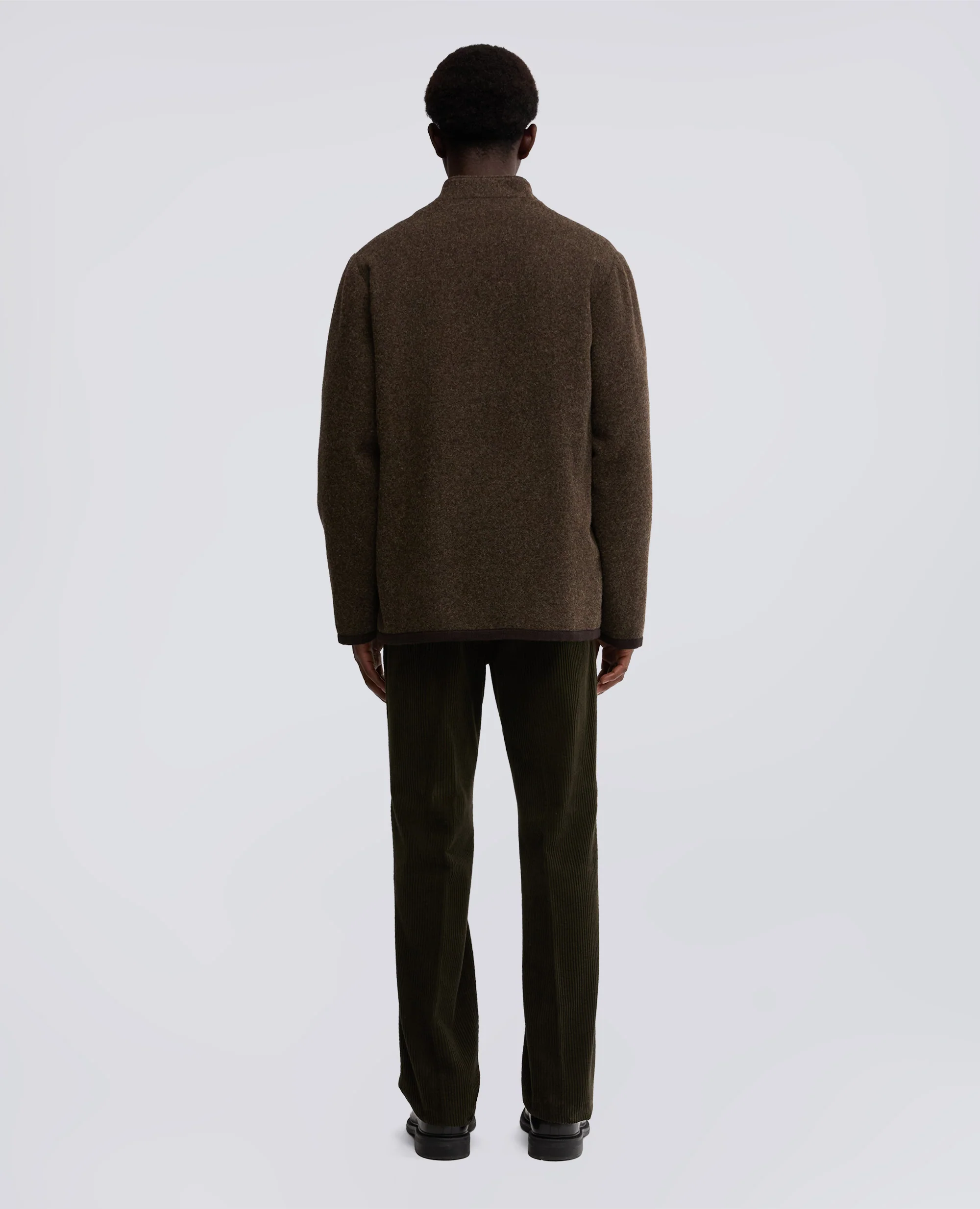 GIACCA CHANG IN LANA SHETLAND - MARRONE - Image 3