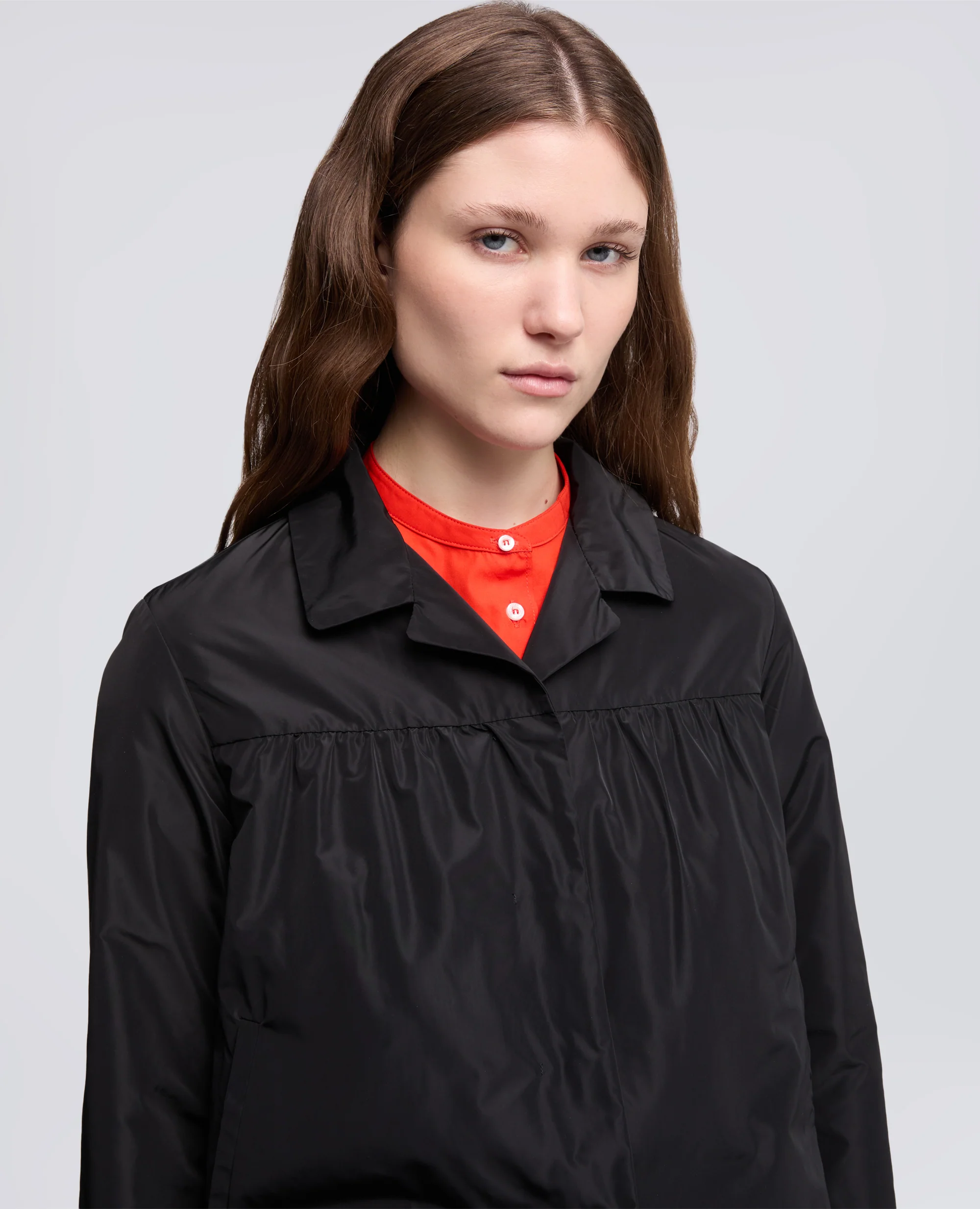 GIACCA IN POLIESTERE TECNICO FODERATA IN NYLON - NERO - Image 4