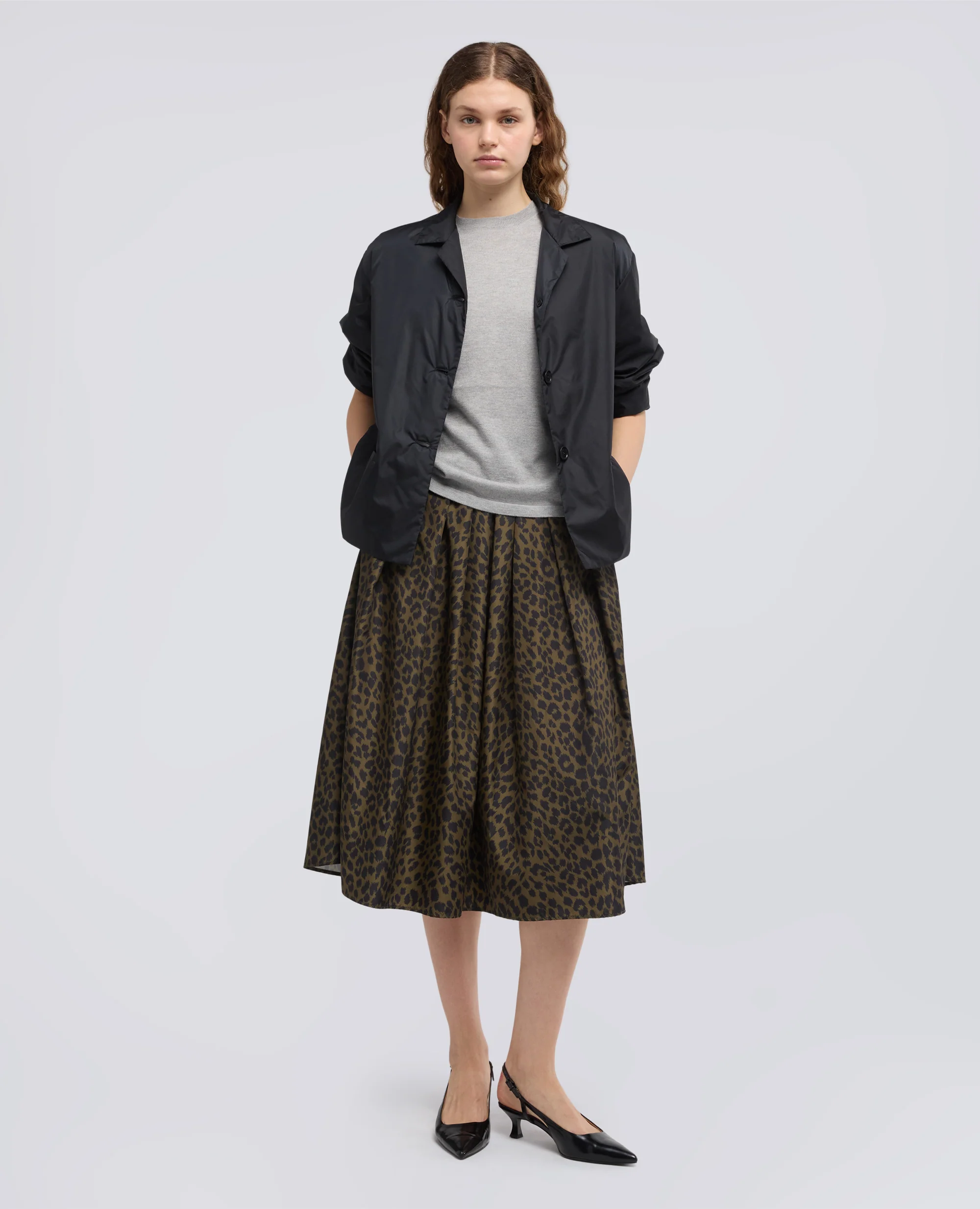 GIACCA IN NYLON - NERO - Image 2