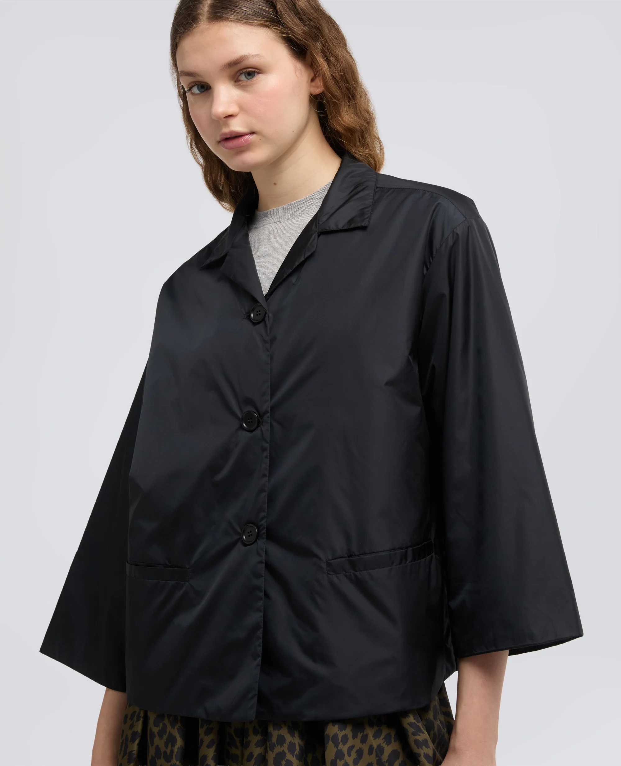 GIACCA IN NYLON - NERO - Image 4