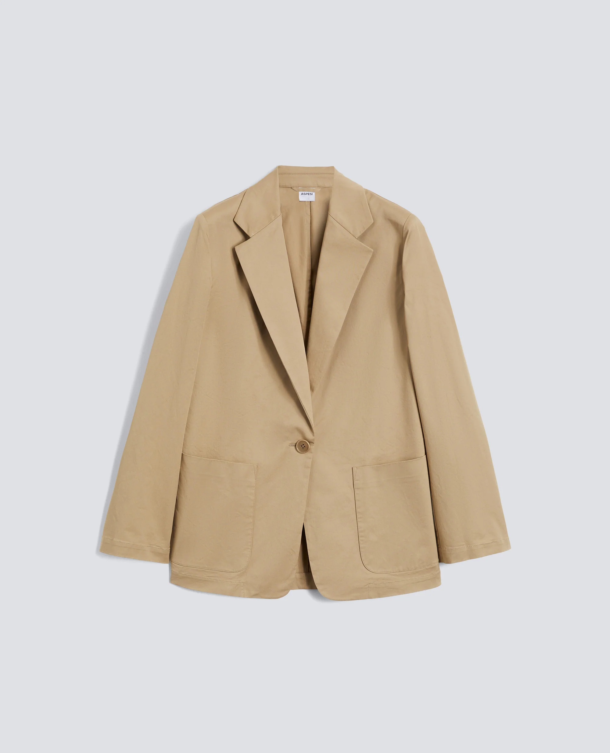 GIACCA MONOPETTO DECOSTRUITA IN TWILL DI COTONE - COLONIALE