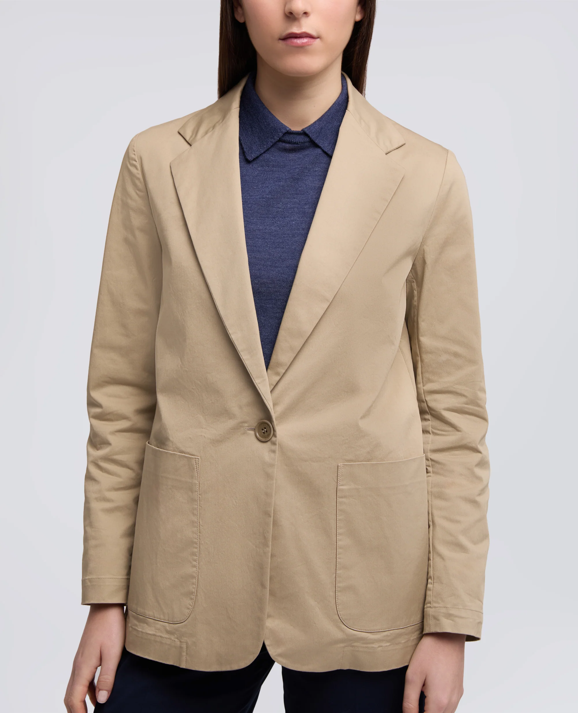 GIACCA MONOPETTO DECOSTRUITA IN TWILL DI COTONE - COLONIALE - Image 4