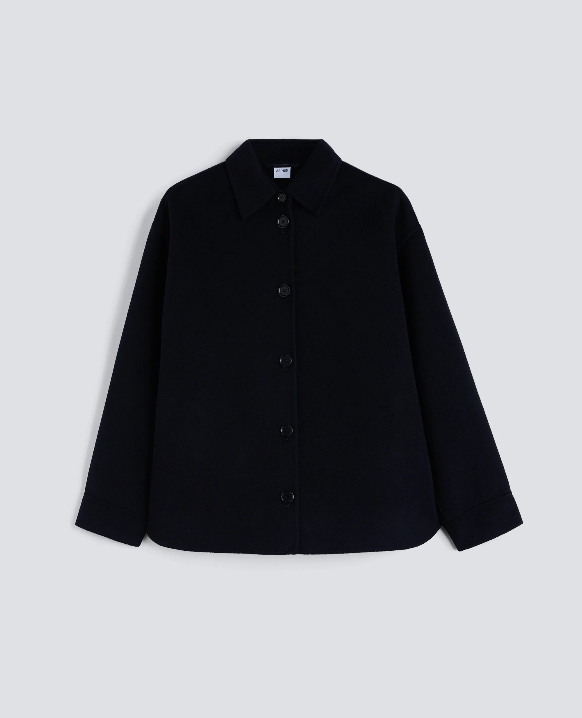 OVERSHIRT IN DOUBLE DI LANA - NAVY