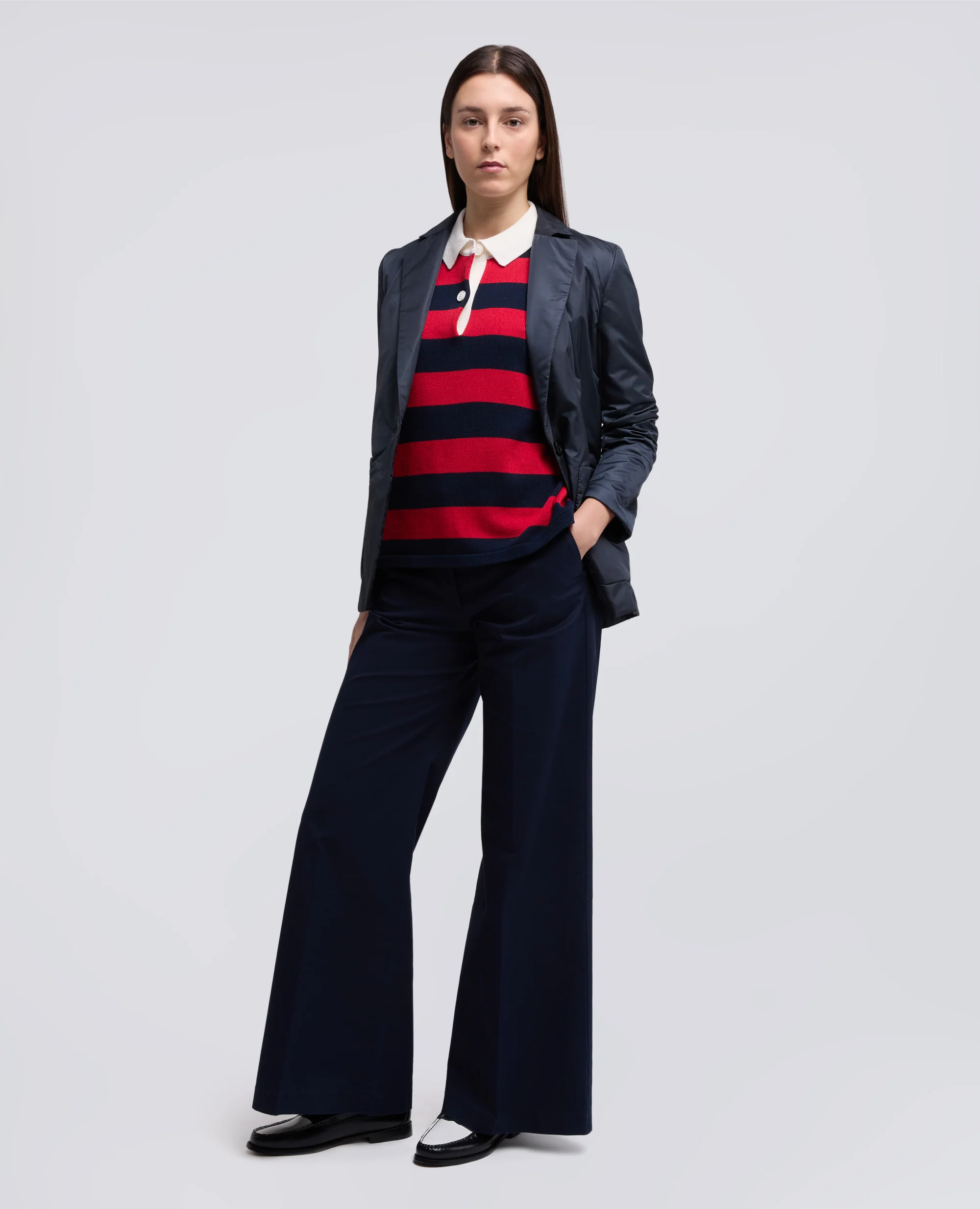 GIACCA IN NYLON IMBOTTITA - NAVY - Image 2