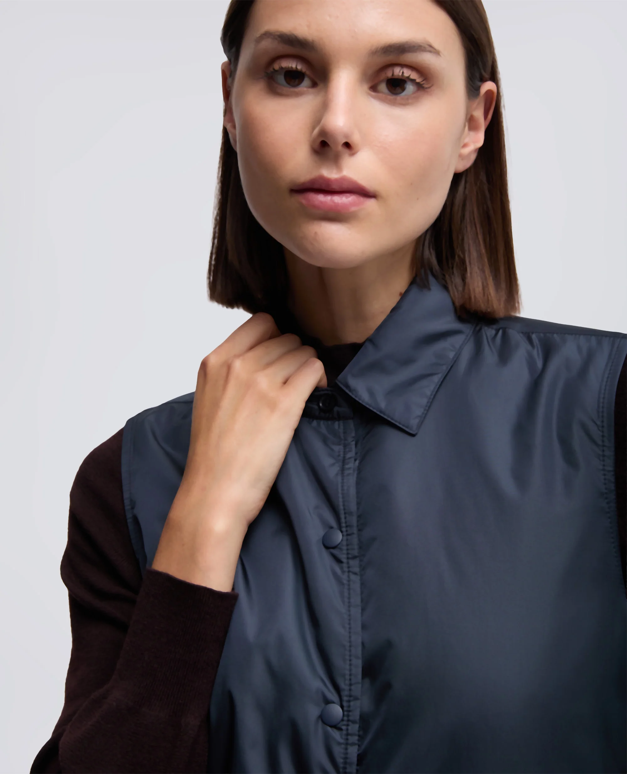 GILET DOT IN NYLON - NAVY - Image 4