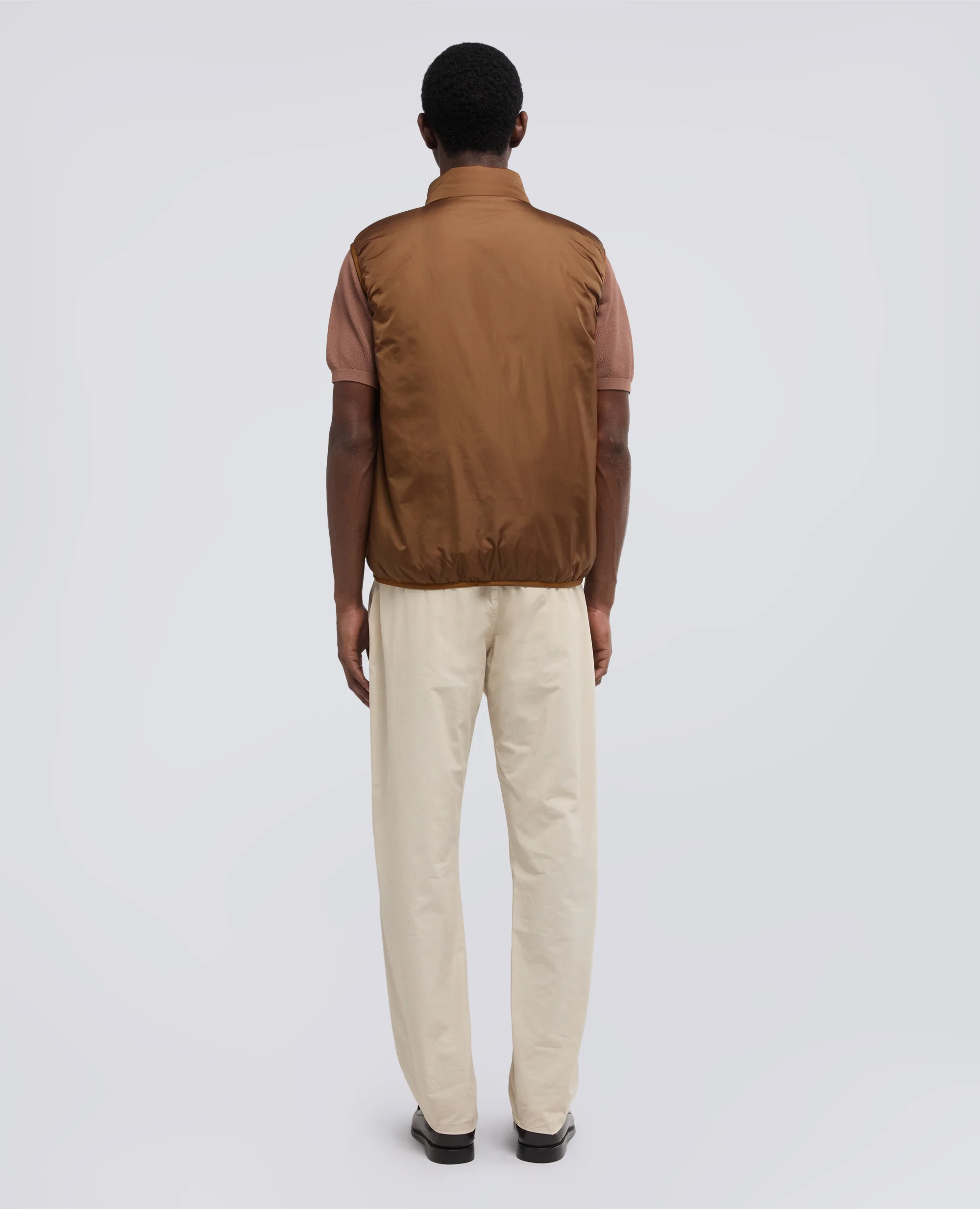 GILET JIL IN NYLON - BISCOTTO - Image 3