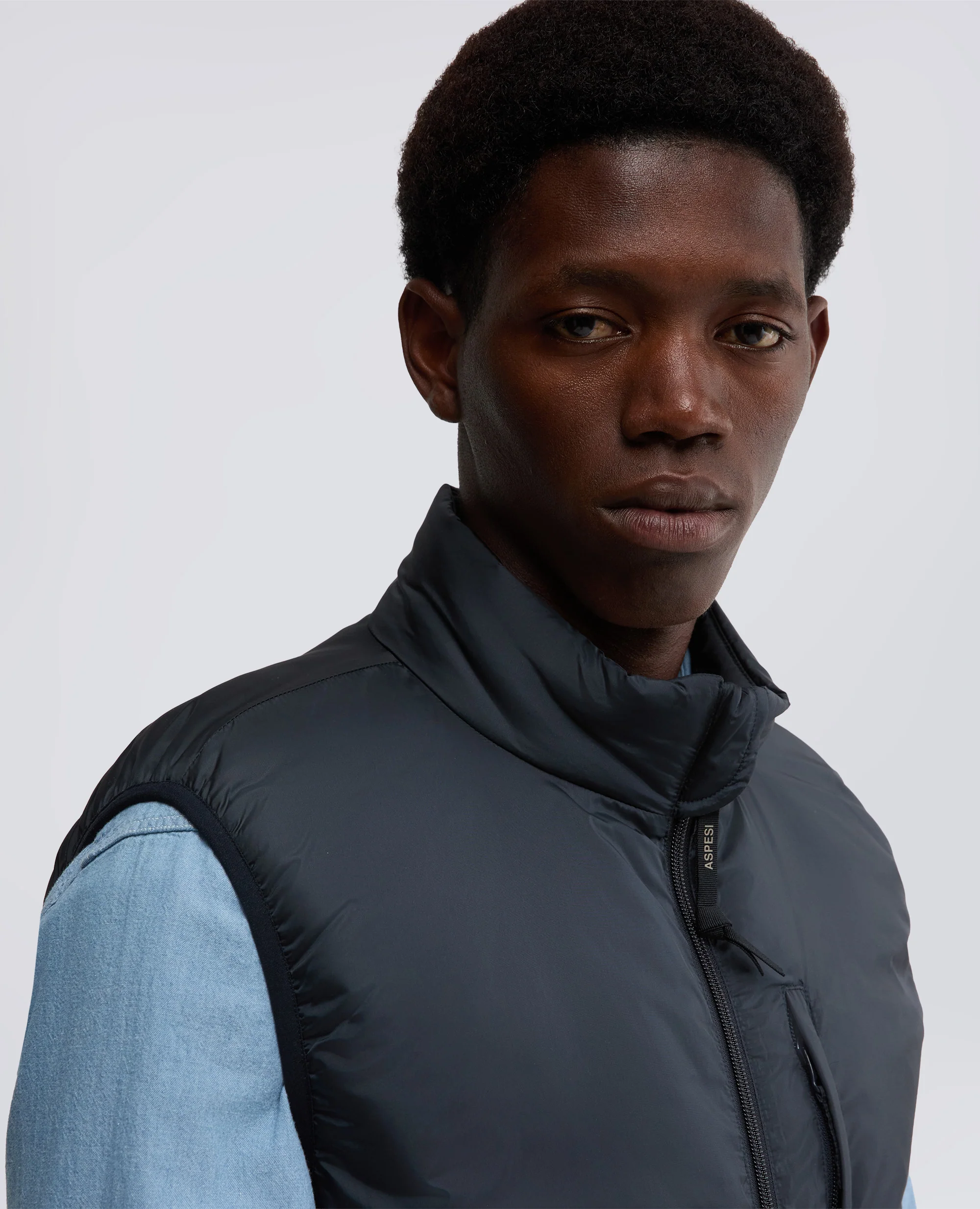GILET JIL IN NYLON - NAVY - Image 4