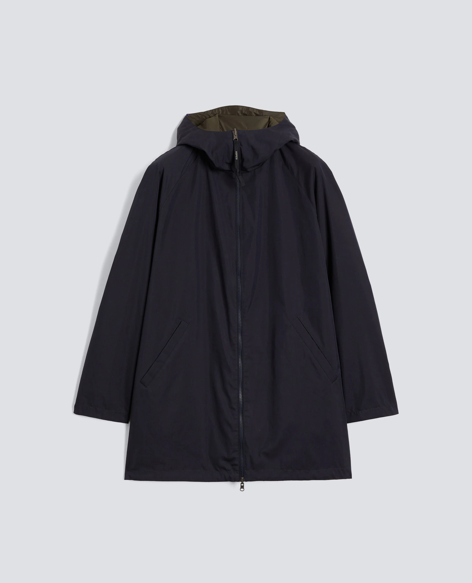 GIUBBOTTO REVERSIBILE IN TWILL DI COTONE - NAVY