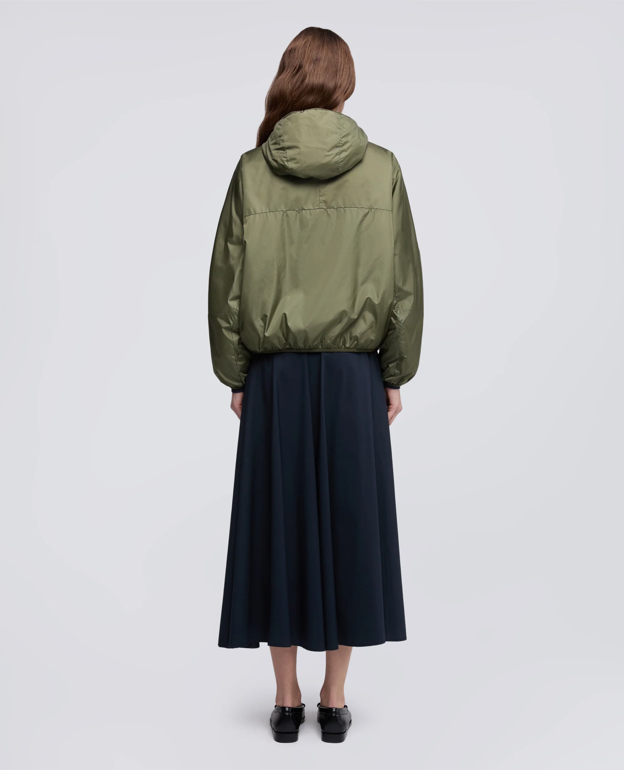 GIUBBOTTO REVERSIBILE BICOLORE IN NYLON - VERDE+BEIGE - Image 3