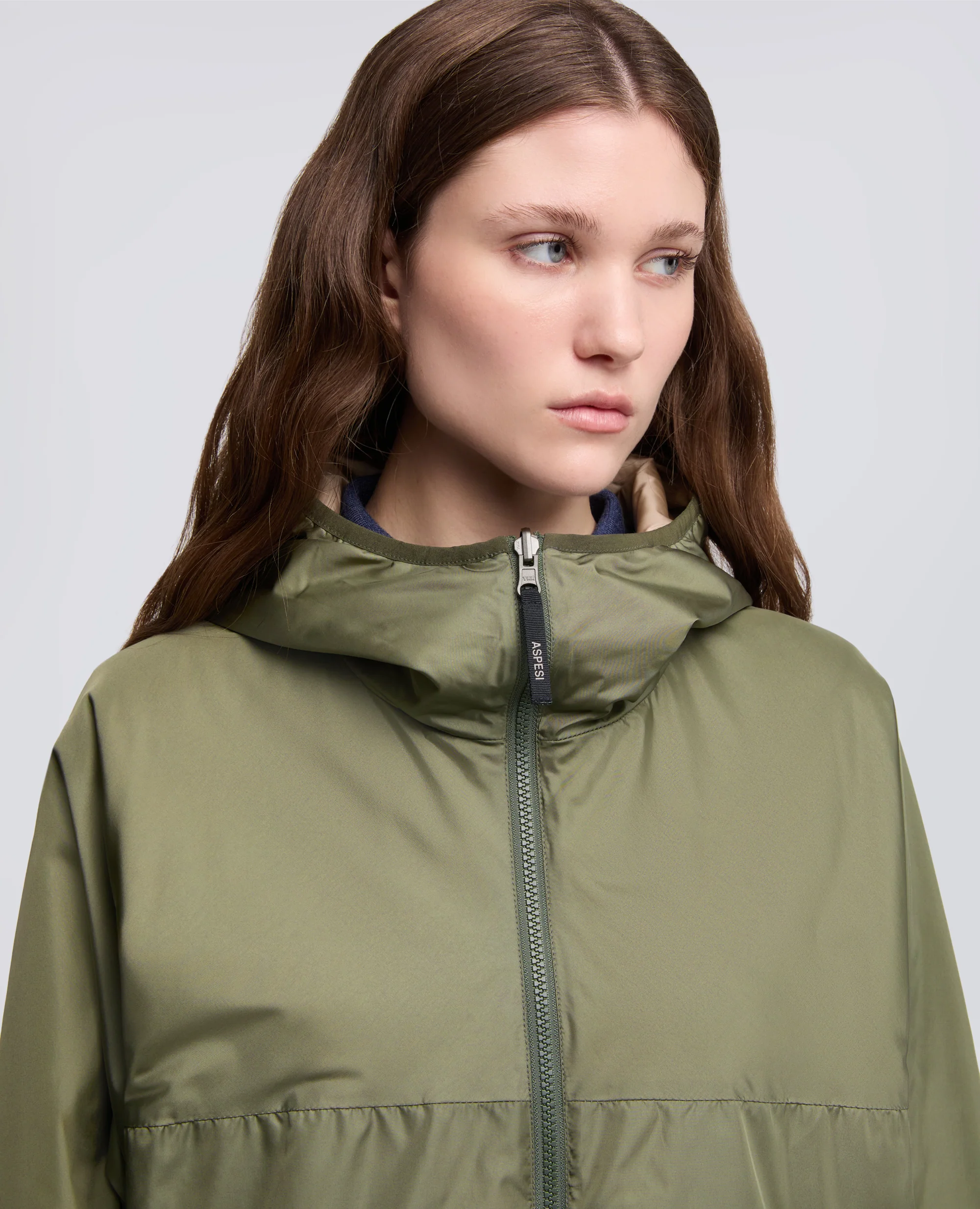 GIUBBOTTO REVERSIBILE BICOLORE IN NYLON - VERDE+BEIGE - Image 4
