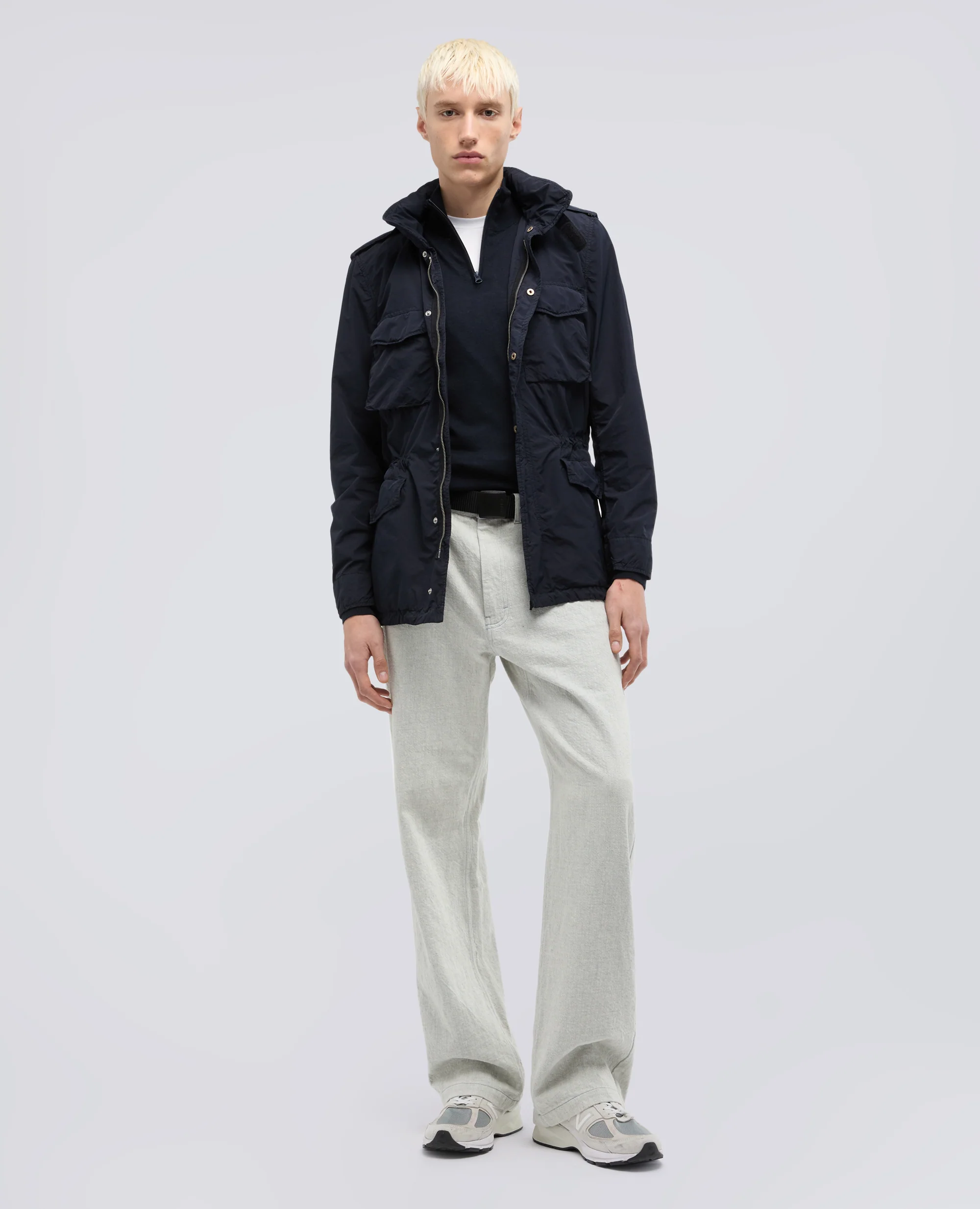 GIUBBOTTO 65 REPLICA IN POLIESTERE E NYLON COMPATTO - NAVY - Image 2