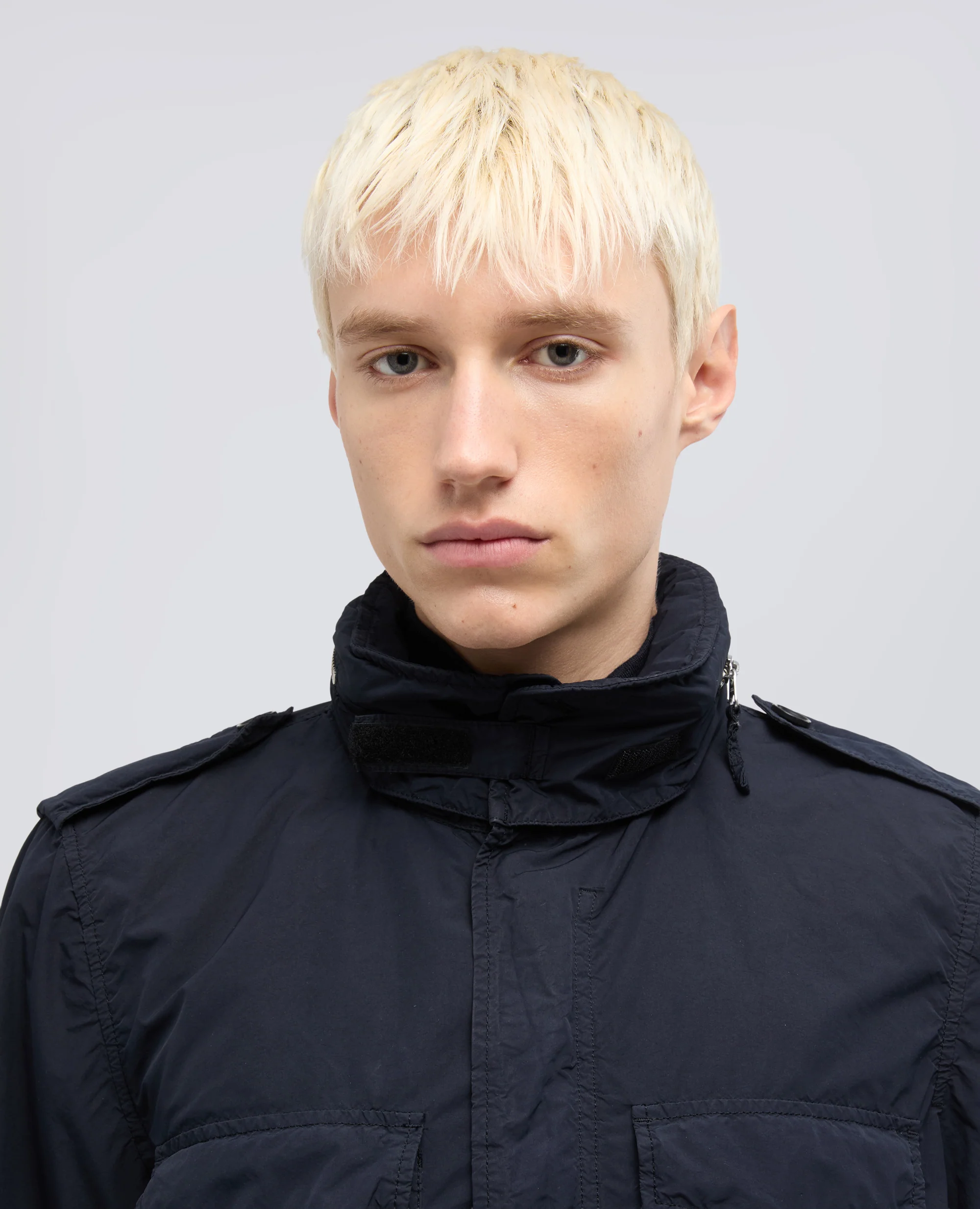 GIUBBOTTO 65 REPLICA IN POLIESTERE E NYLON COMPATTO - NAVY - Image 4