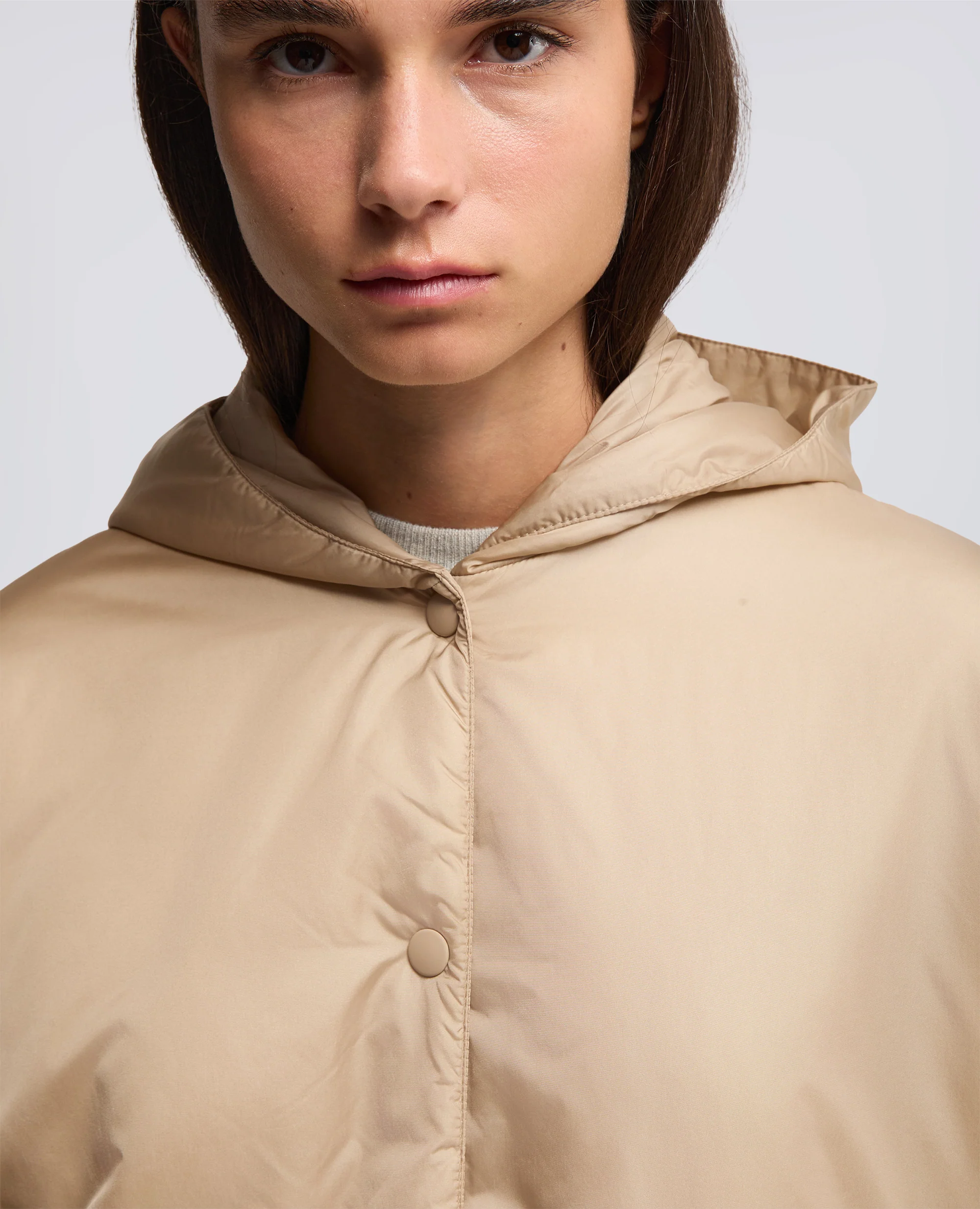 GIUBBOTTO BETH CON CAPPUCCIO - BEIGE - Image 4