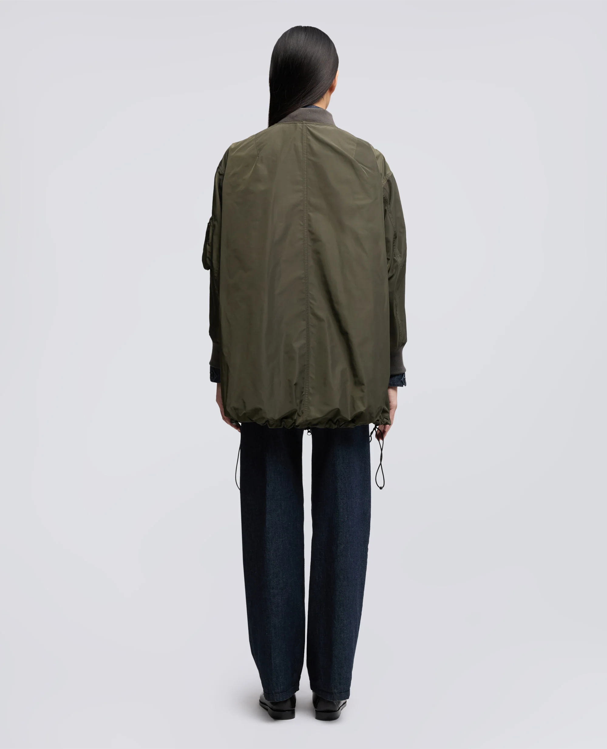 GIUBBOTTO/BOMBER IN POLIESTERE TECNICO - MILITARE - Image 3