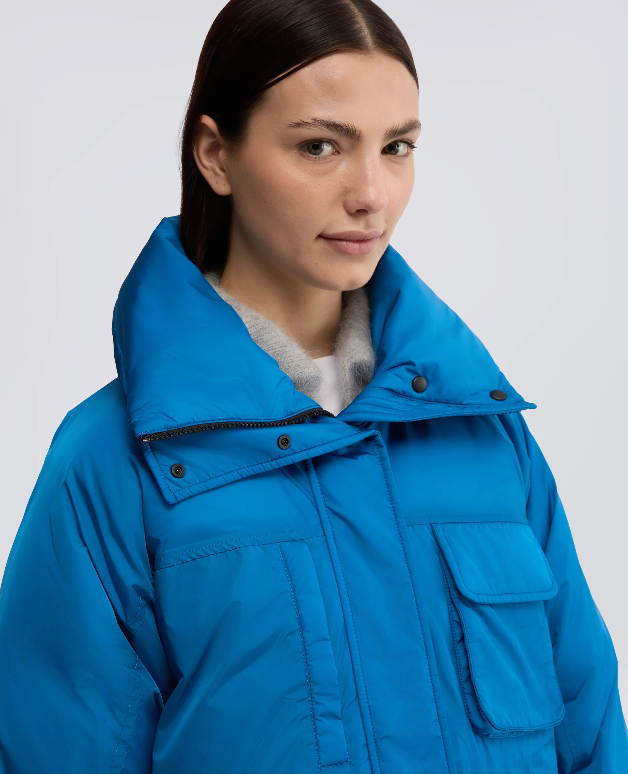 GIUBBOTTO CUBALIBRE IN NYLON RICICLATO - AZZURRO - Image 4
