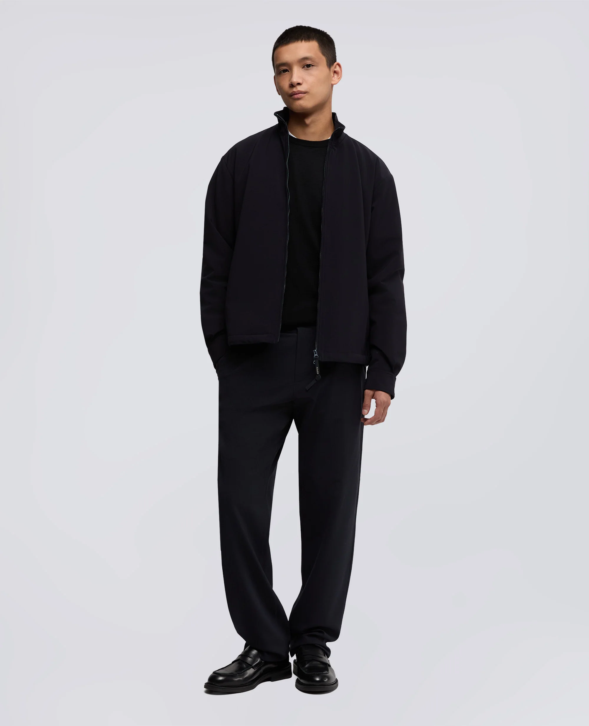 GIUBBOTTO MACK IN TWILL DI TESSUTO TECNICO - NAVY - Image 2