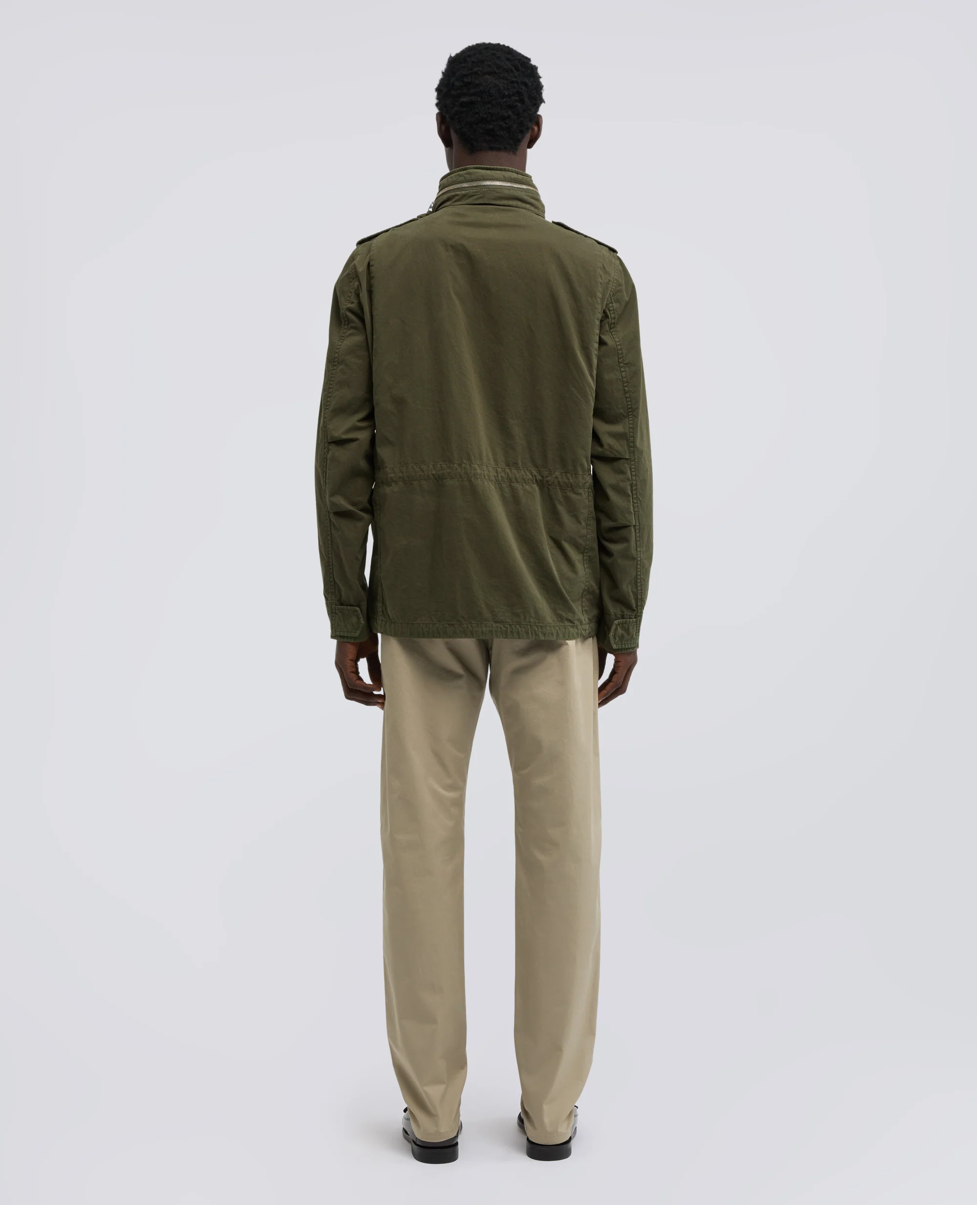GIUBBOTTO MINI FIELD VENTO IN GABARDINA DI COTONE - MILITARE - Image 3