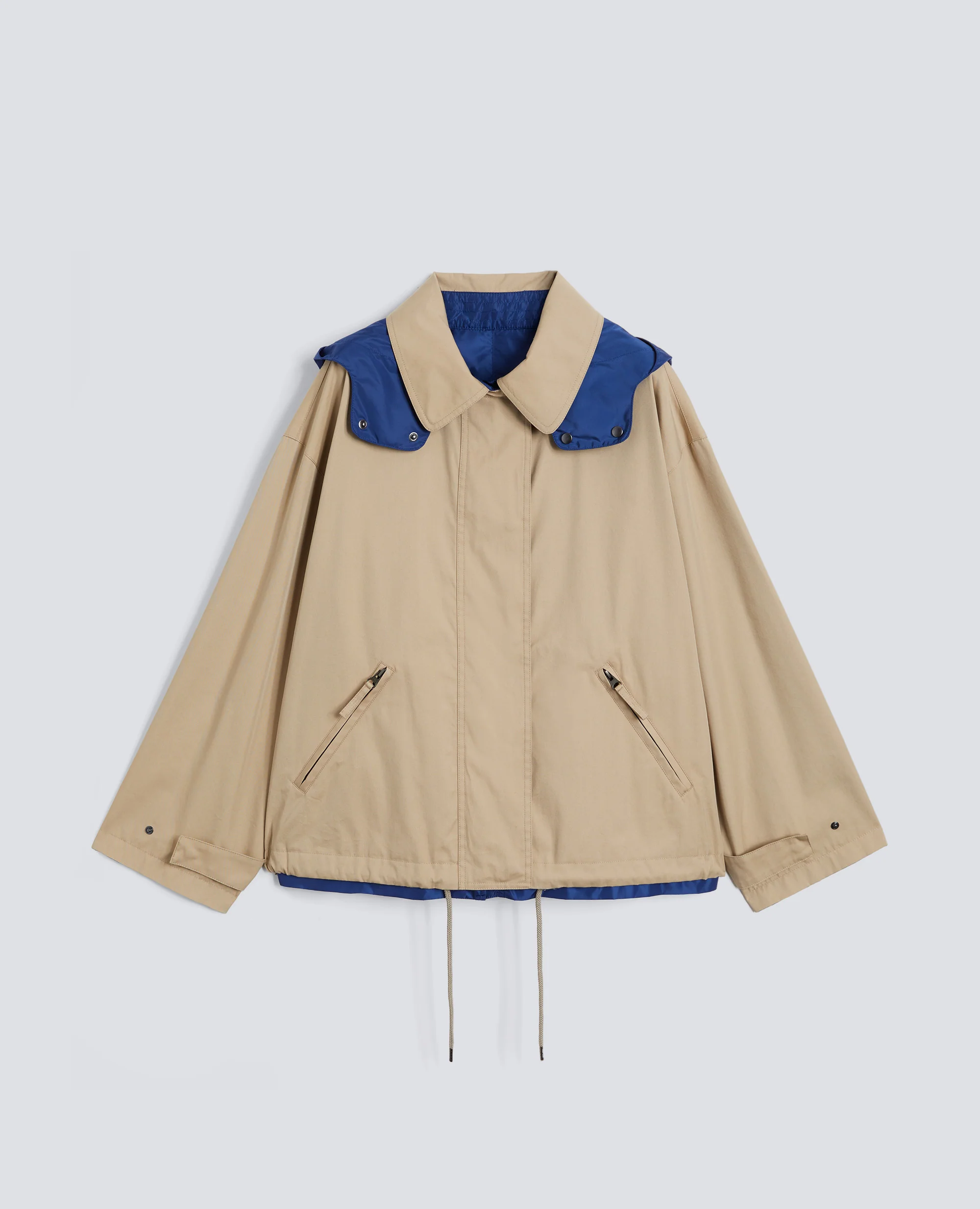 GIUBBOTTO REVERSIBILE  IN TWILL DI COTONE POLIAMMIDE E NYLON - COLONIALE