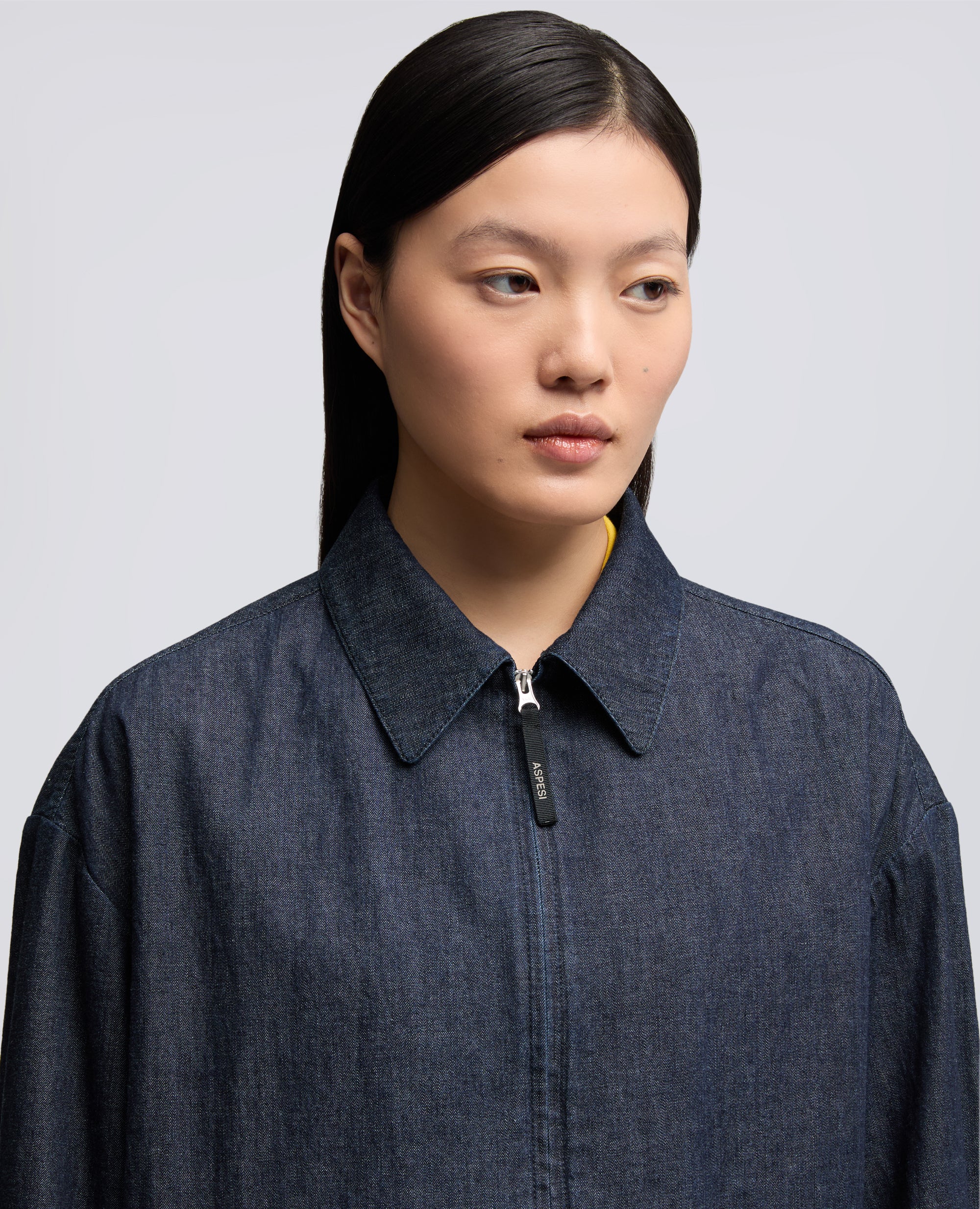 GIUBBOTTO IN DENIM LEGGERO - DENIM SCURO - Image 3