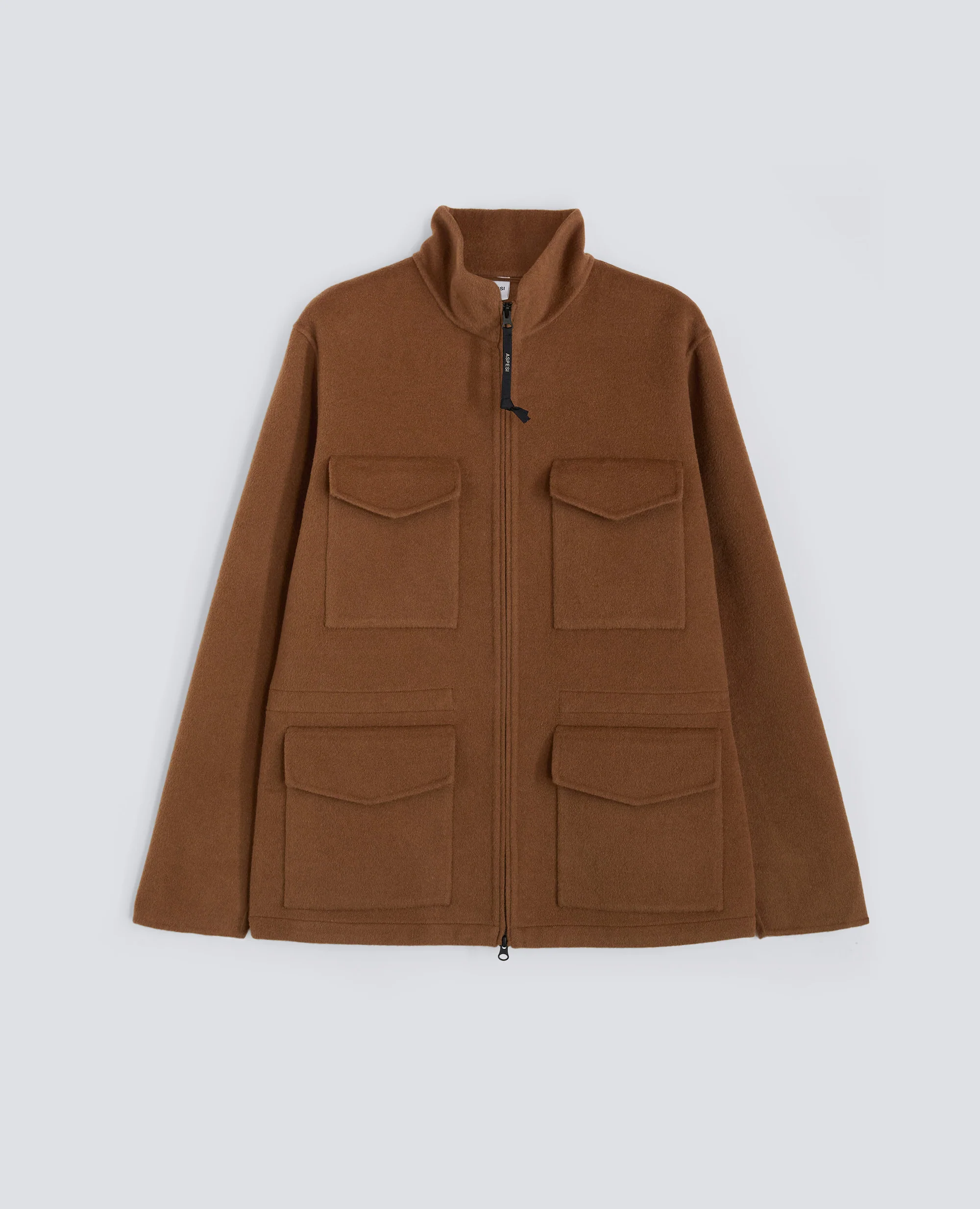 FIELD JACKET NELSON IN DOUBLE DI LANA - CAMMELLO