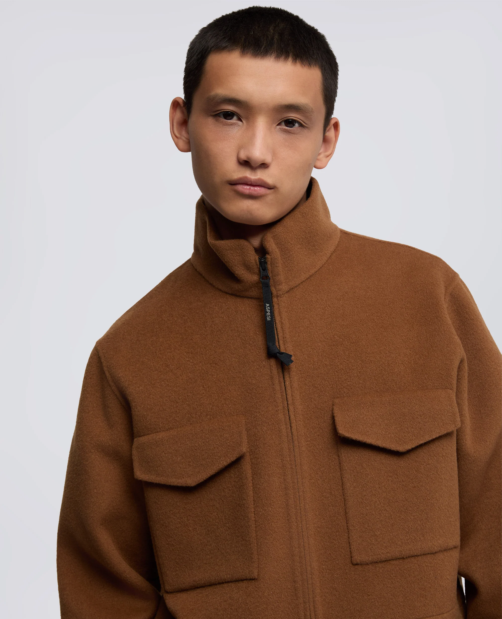 FIELD JACKET NELSON IN DOUBLE DI LANA - CAMMELLO - Image 4