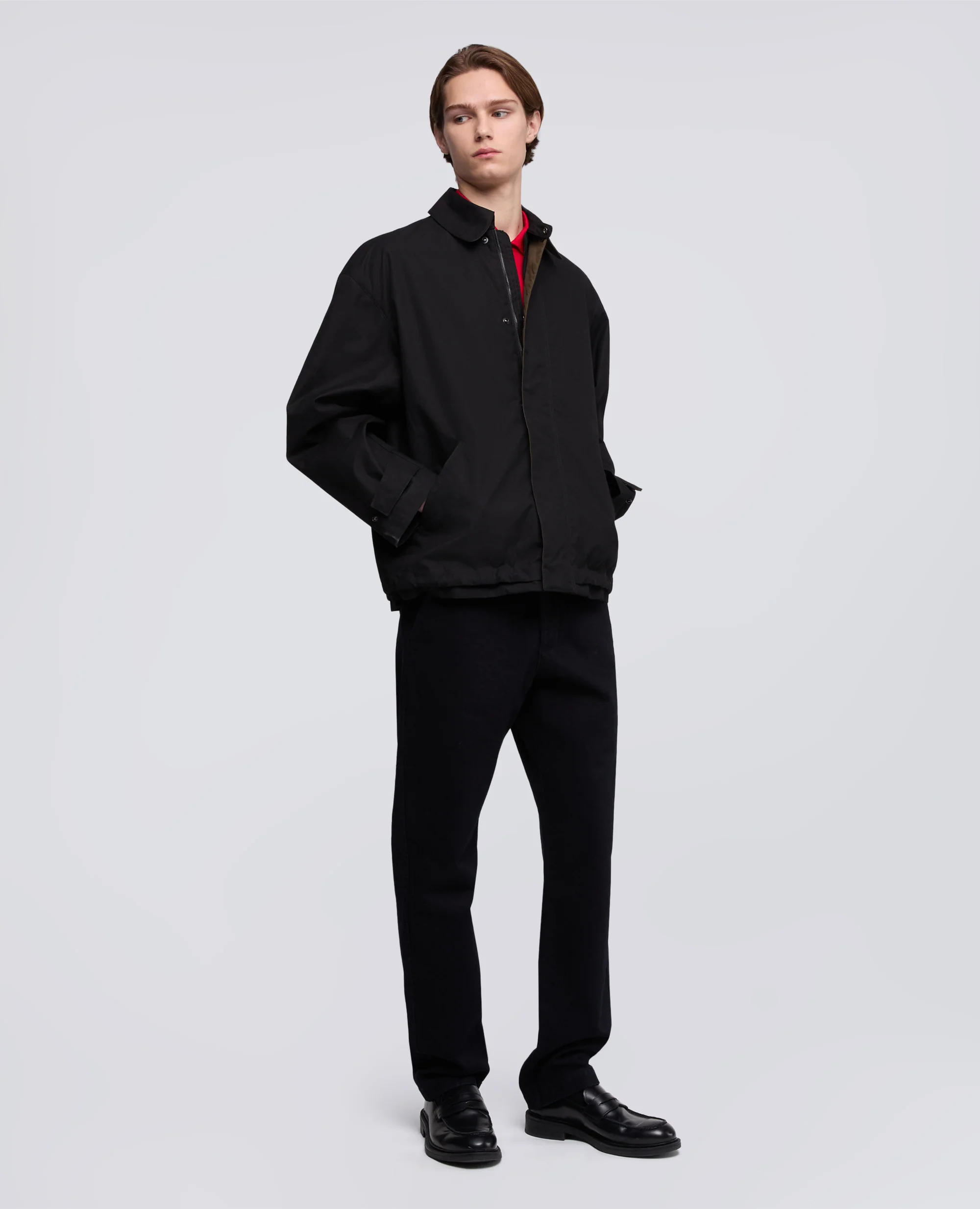 GIUBBOTTO IN COTONE DRY WAX - NERO - Image 2