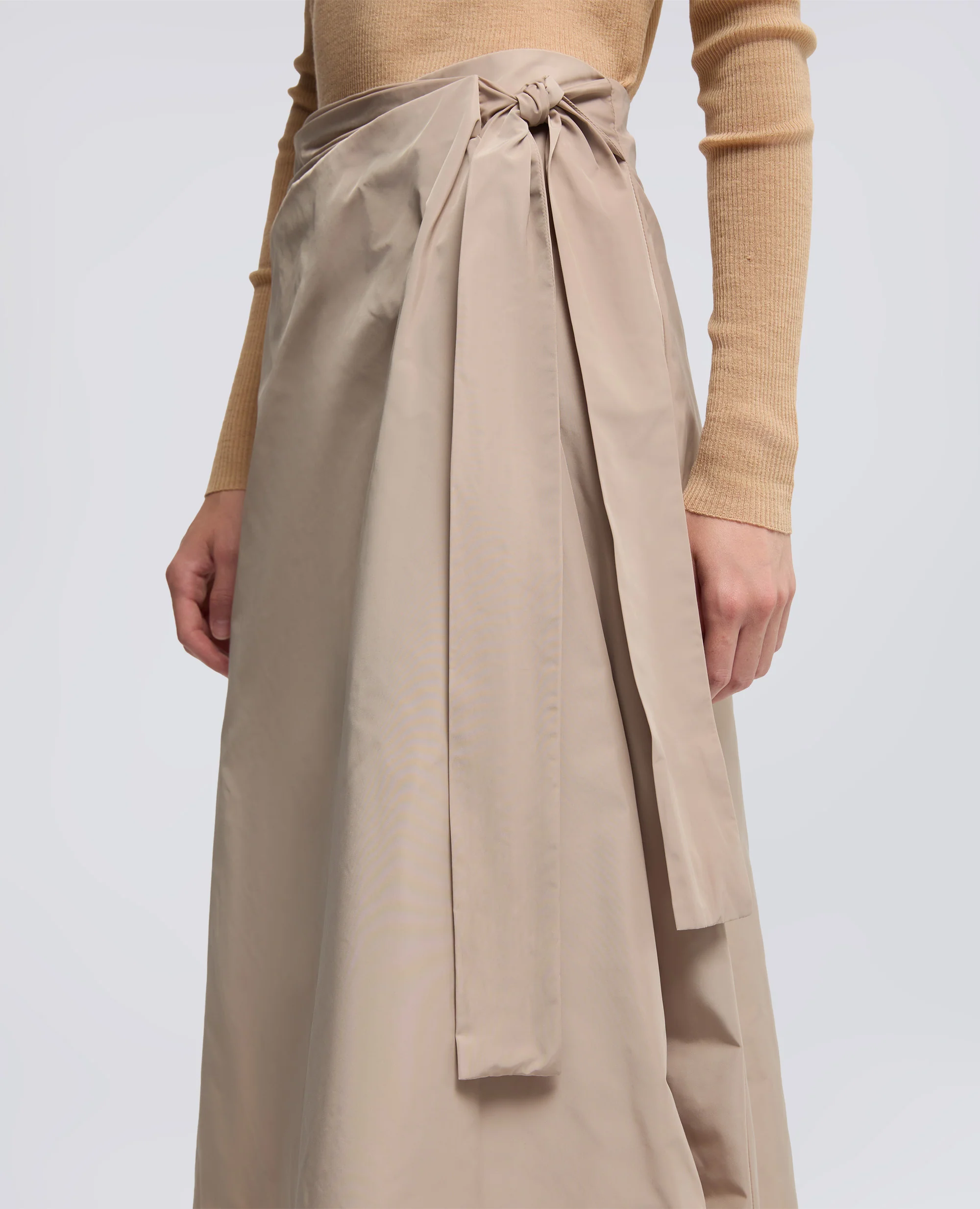 GONNA A PORTAFOGLIO IN TESSUTO TECNICO - BEIGE - Image 4