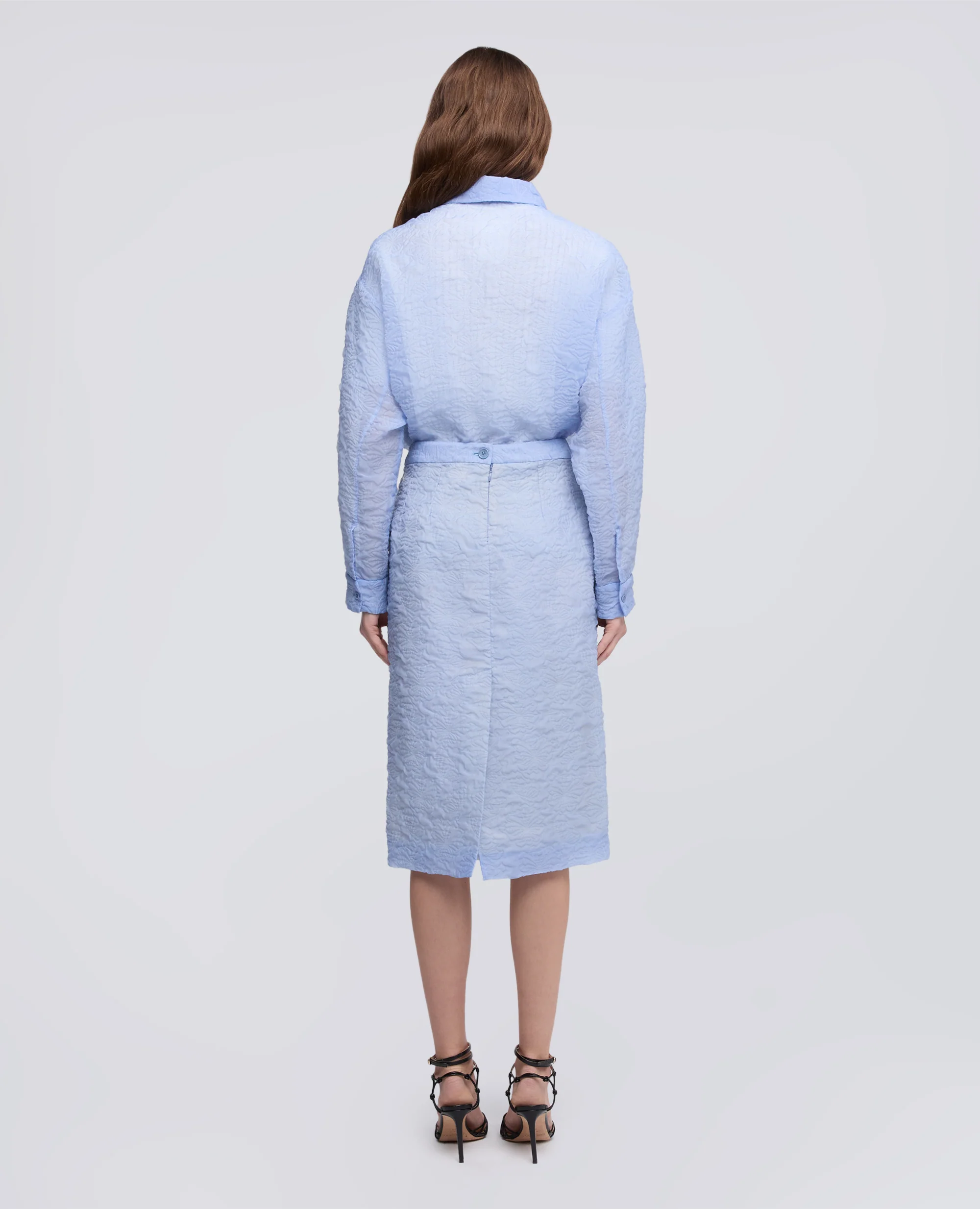 GONNA TUBINO IN CLOQUE - AZZURRO - Image 6