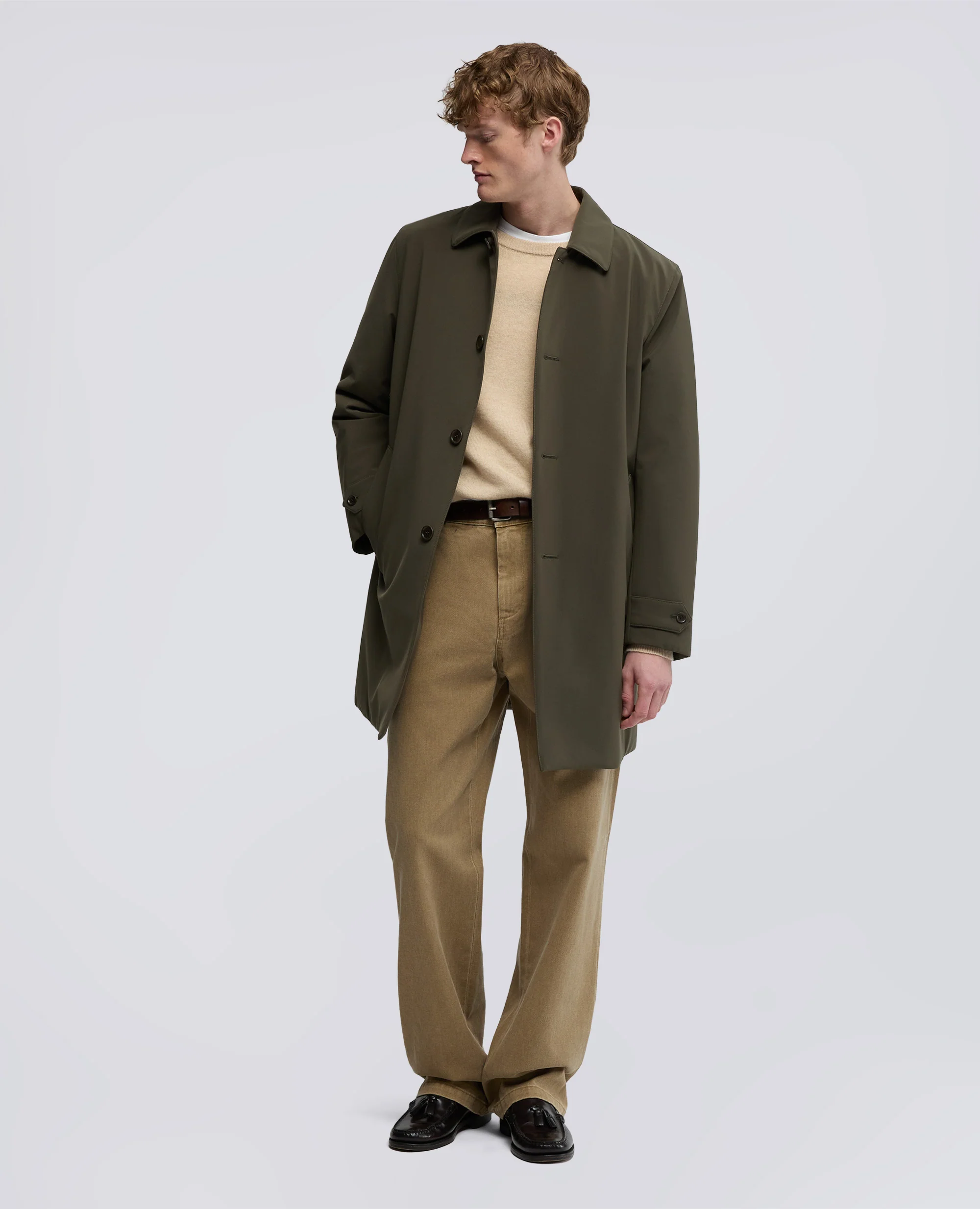CAPPOTTO PERFETTO IN POLIESTERE - MILITARE - Image 2