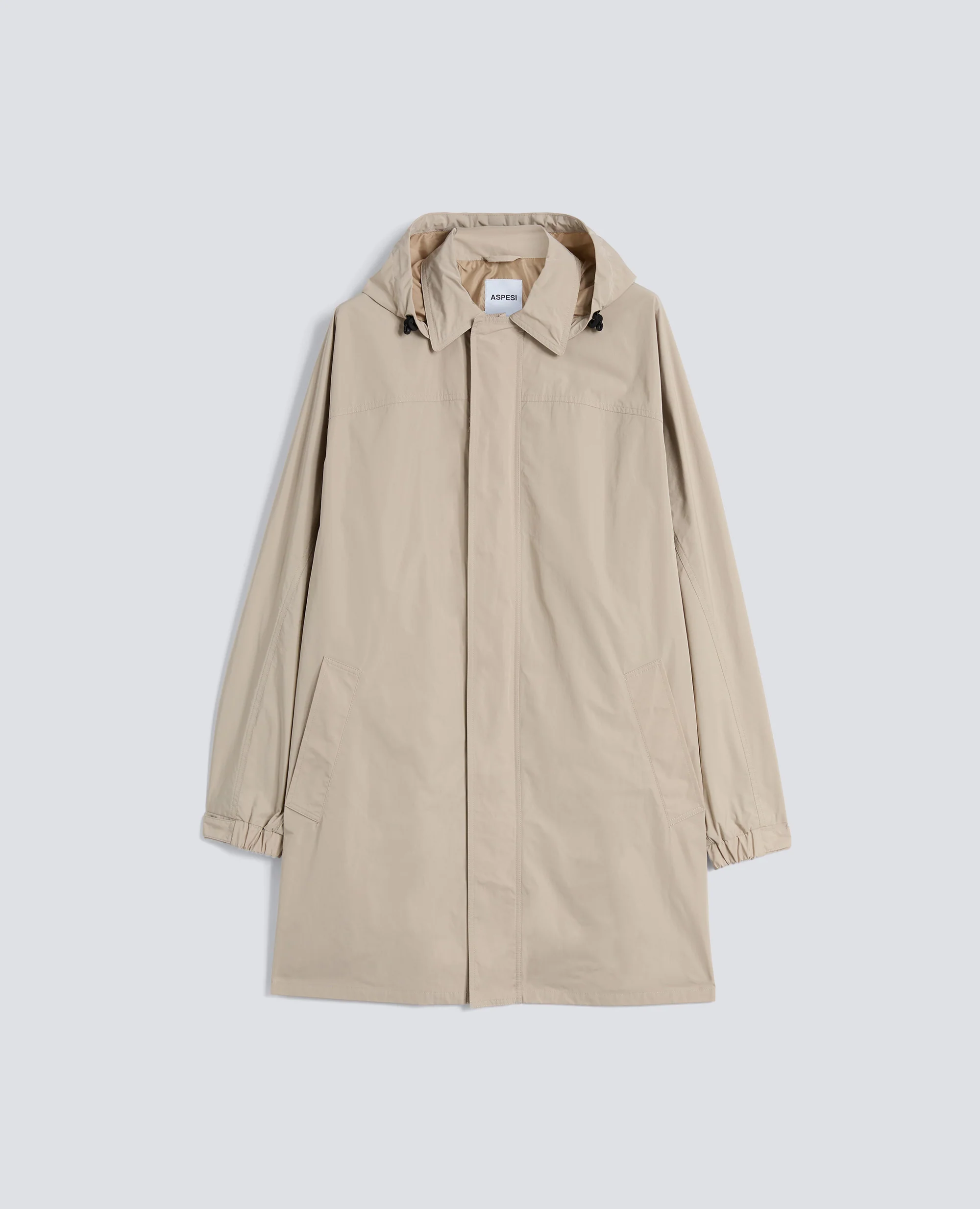IMPERMEABILE REALIZZATO IN TAFFETAS DI POLIESTERE - BEIGE
