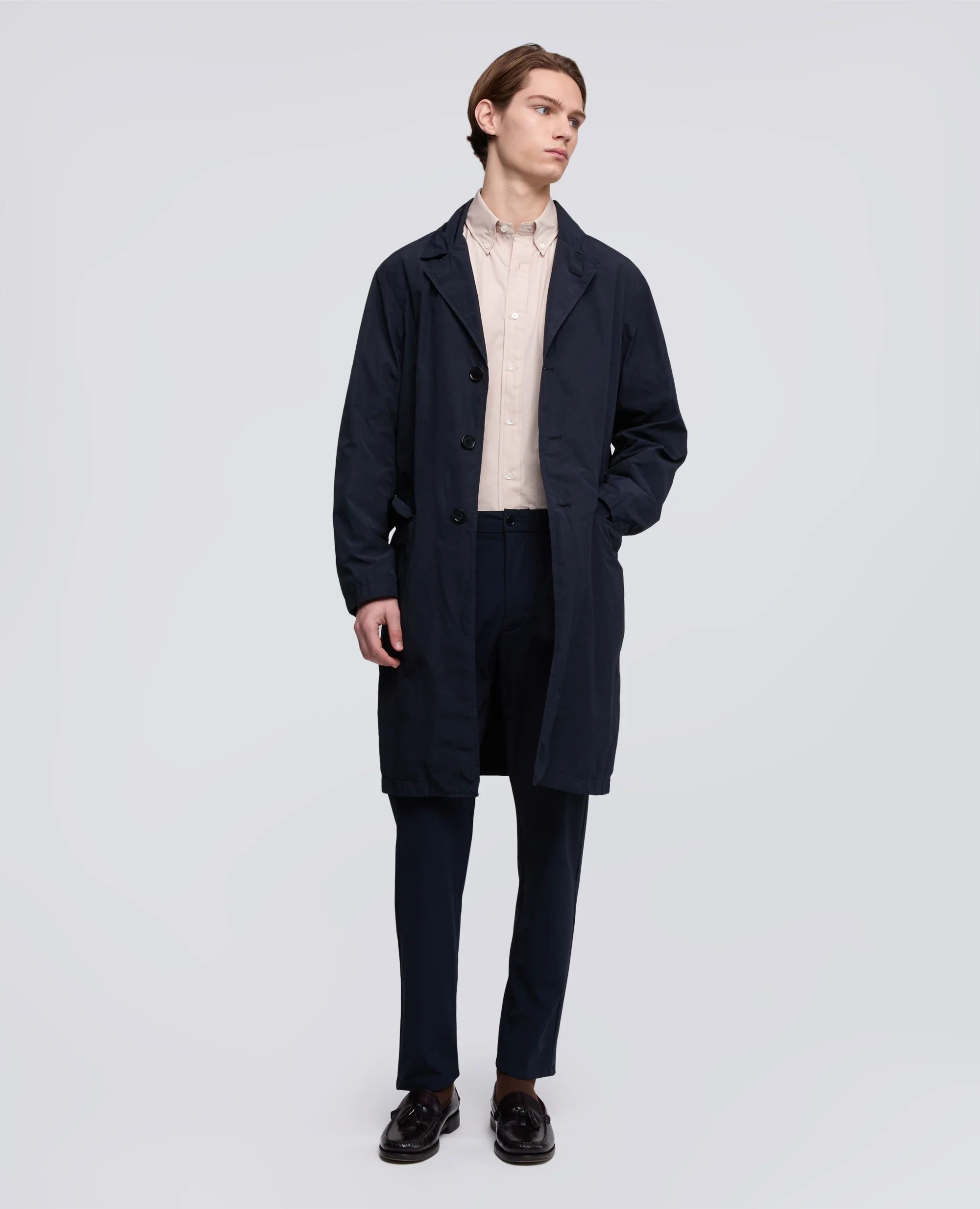 IMPERMEABILE IN NYLON - NAVY - Image 2