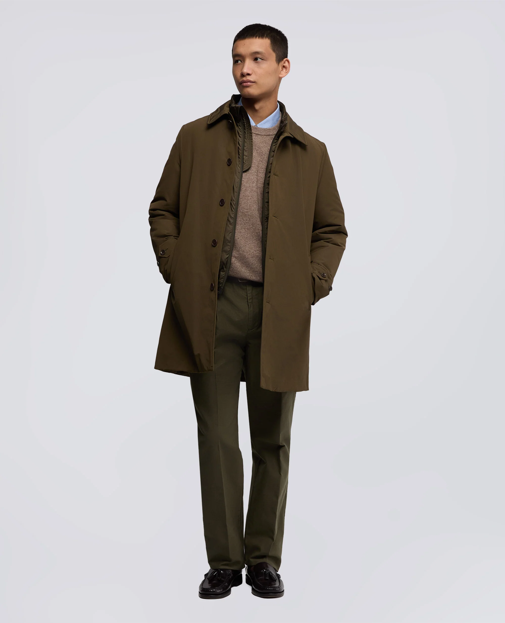 IMPERMEABILE VODKA LE IN COTONE NYLON - MILITARE - Image 2