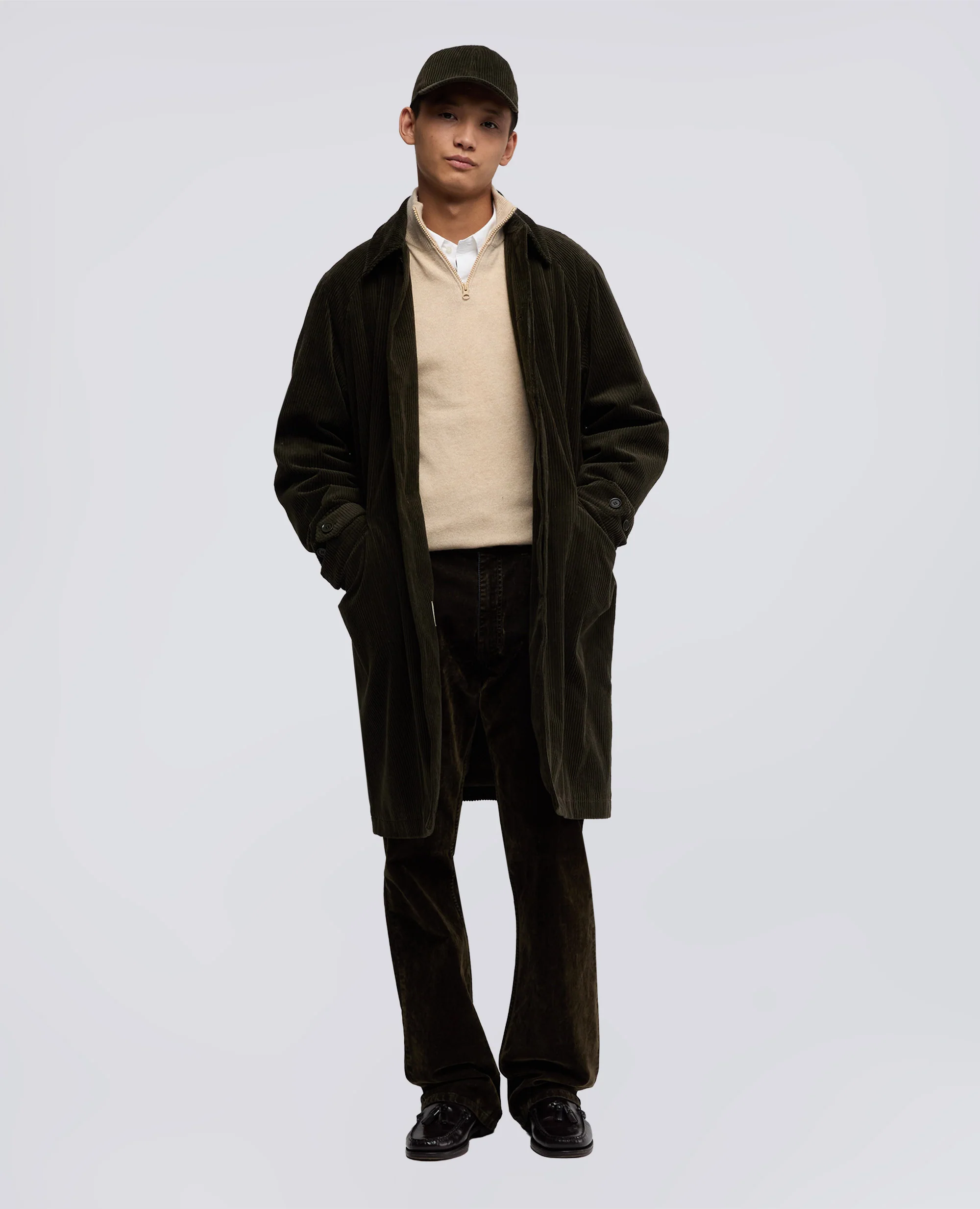 CAPPOTTO WRIGHT IN VELLUTO A COSTE - MILITARE - Image 2
