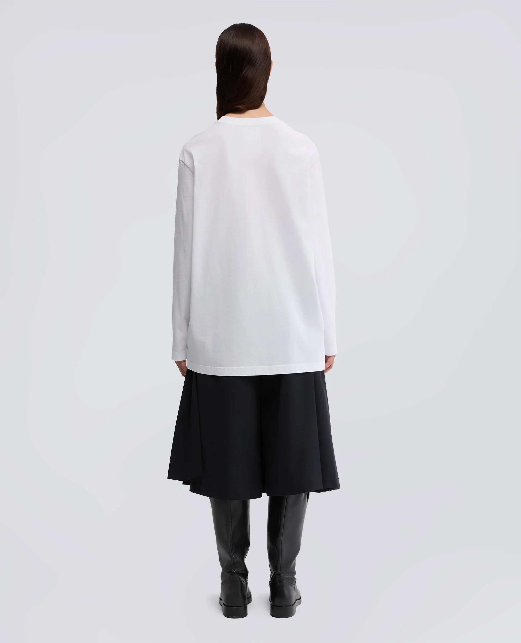 MAGLIA IN JERSEY DI COTONE - BIANCO - Image 3
