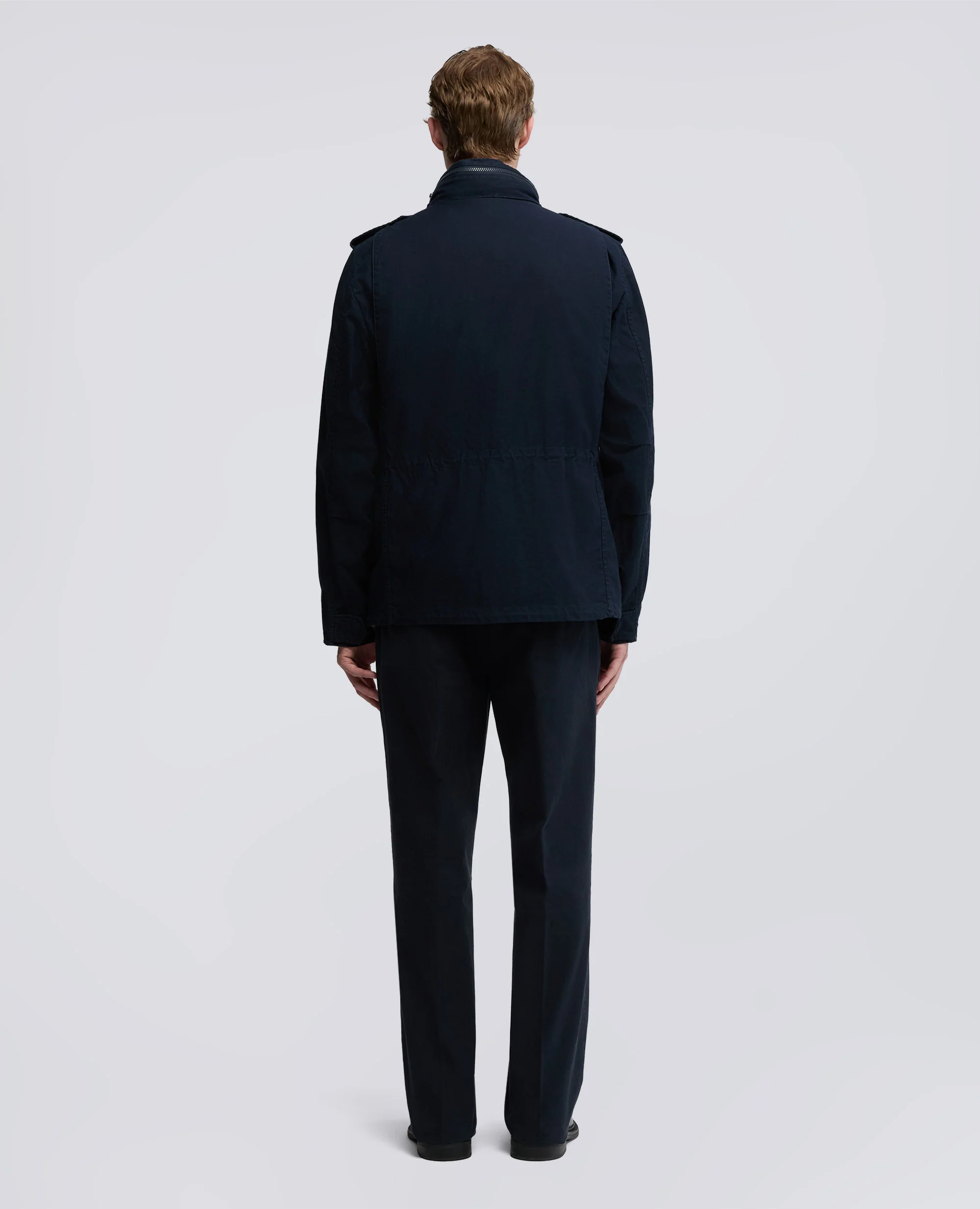 MINI FIELD JACKET IN GABARDINA DI COTONE - NAVY - Image 3