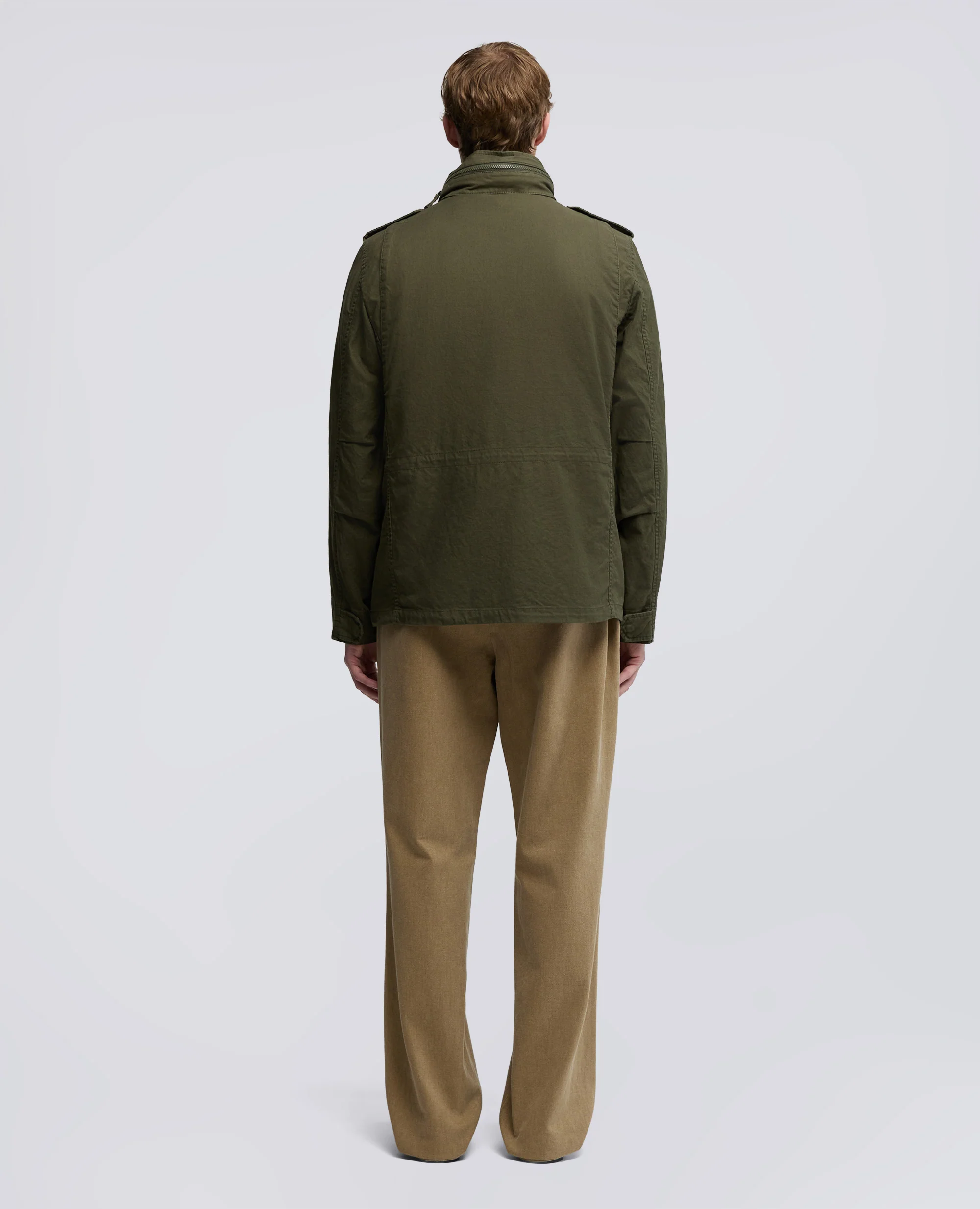 MINI FIELD JACKET IN GABARDINA DI COTONE - MILITARE - Image 3
