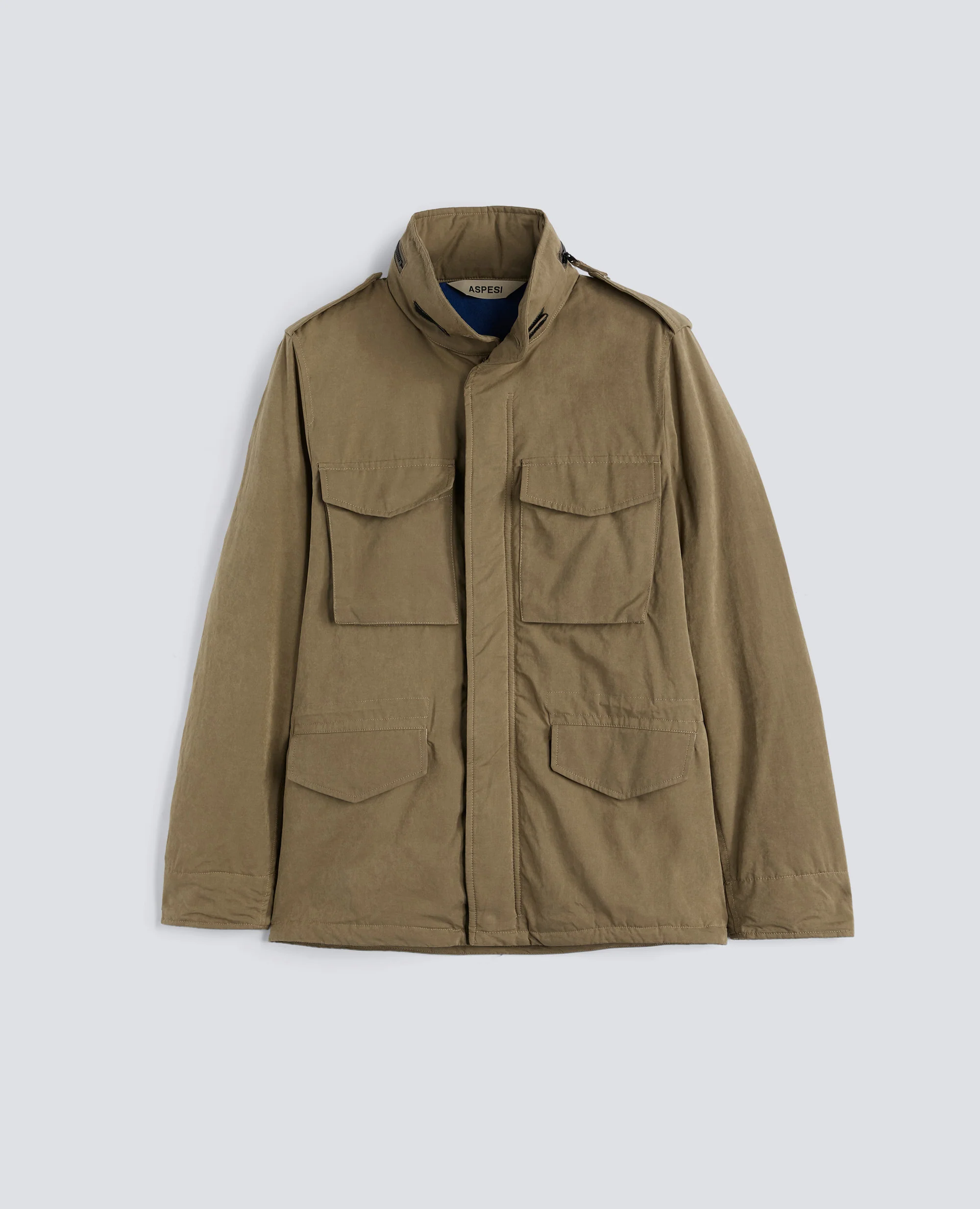 MINI FIELD JACKET COT IN TELA DI MISTO COTONE - TORTORA
