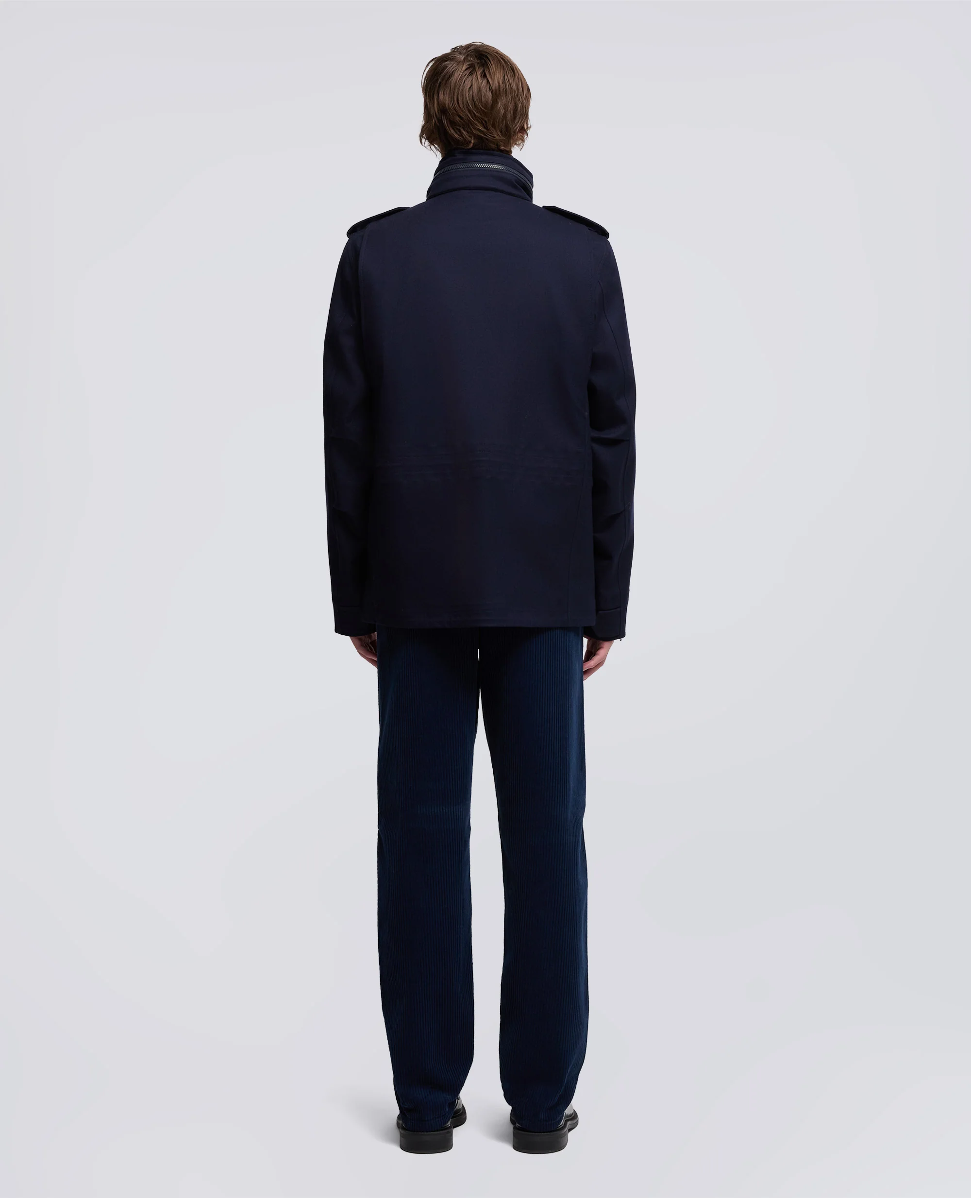 MINI FIELD JACKET IN LANA - NAVY - Image 3