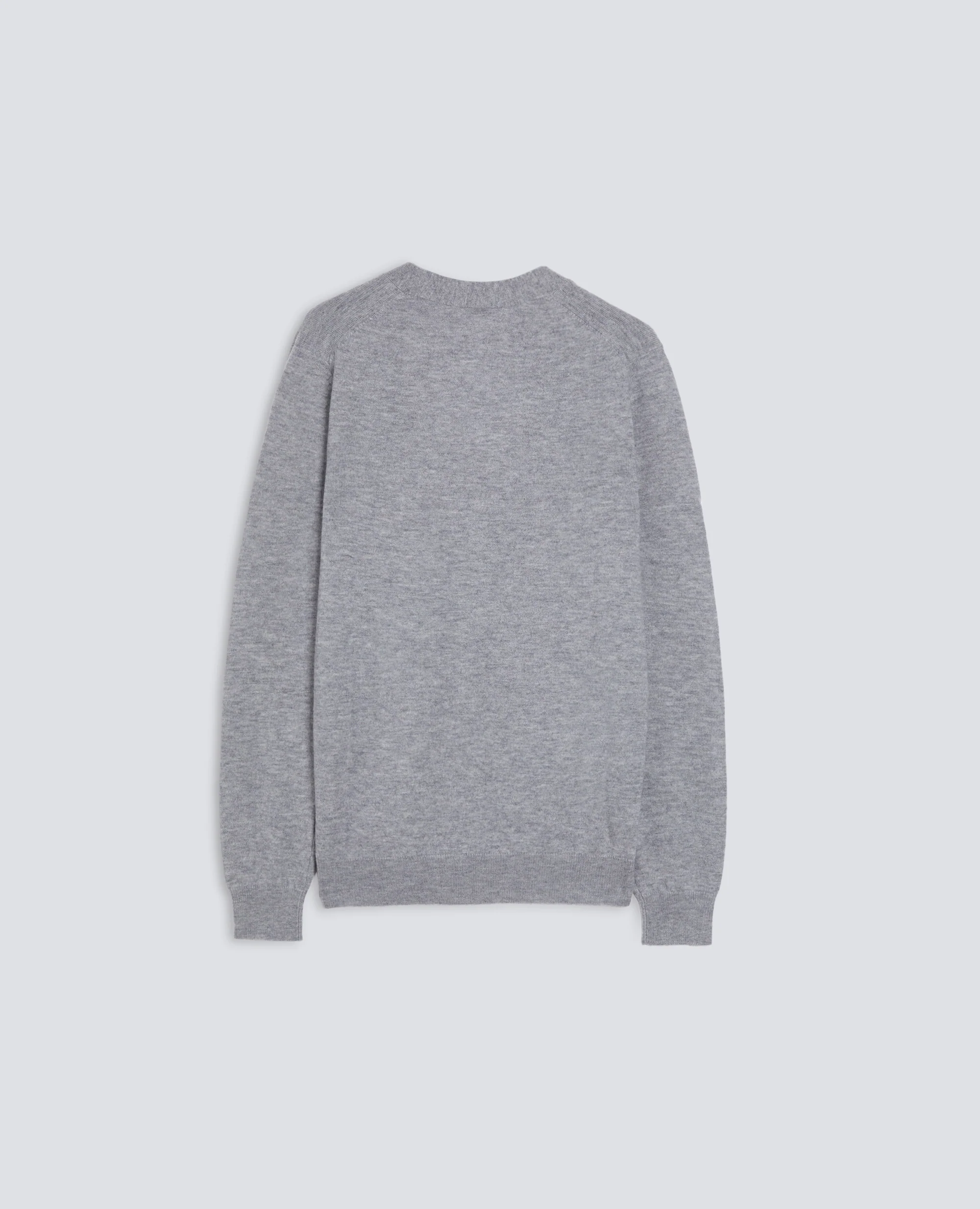 CARDIGAN IN LANA - GRIGIO MELANGE - Image 2