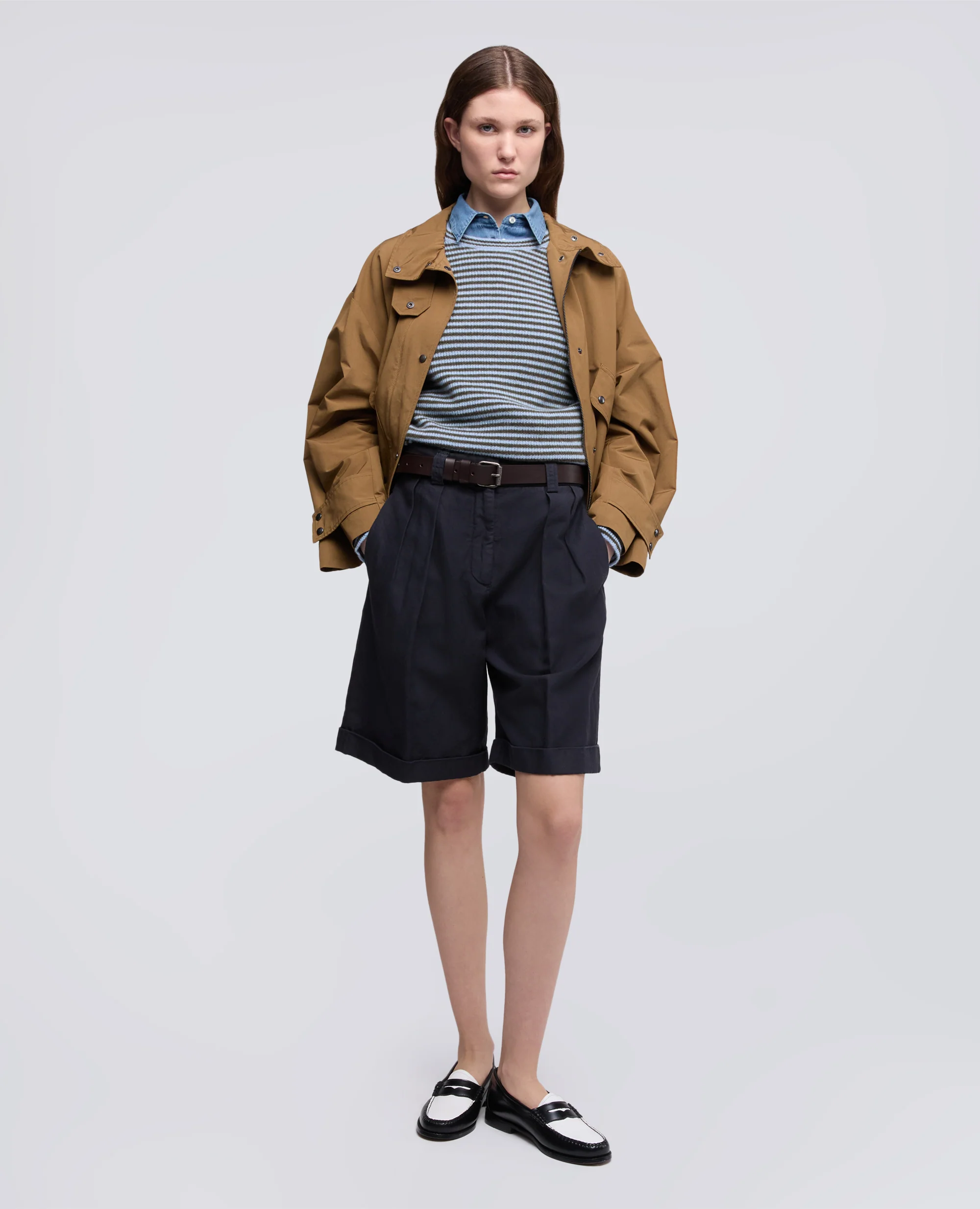MAGLIA GIROCOLLO IN PURO CASHMERE - RIGA AZZURRA - Image 2