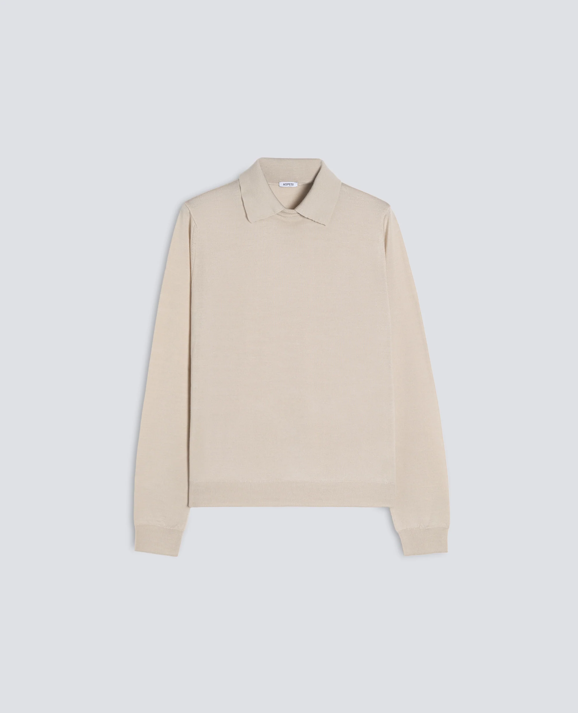 MAGLIA IN MISTO LANA E SETA - SABBIA