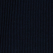 MAGLIA A MANICHE LUNGHE IN FILATO DI COTONE - NAVY - Image 5