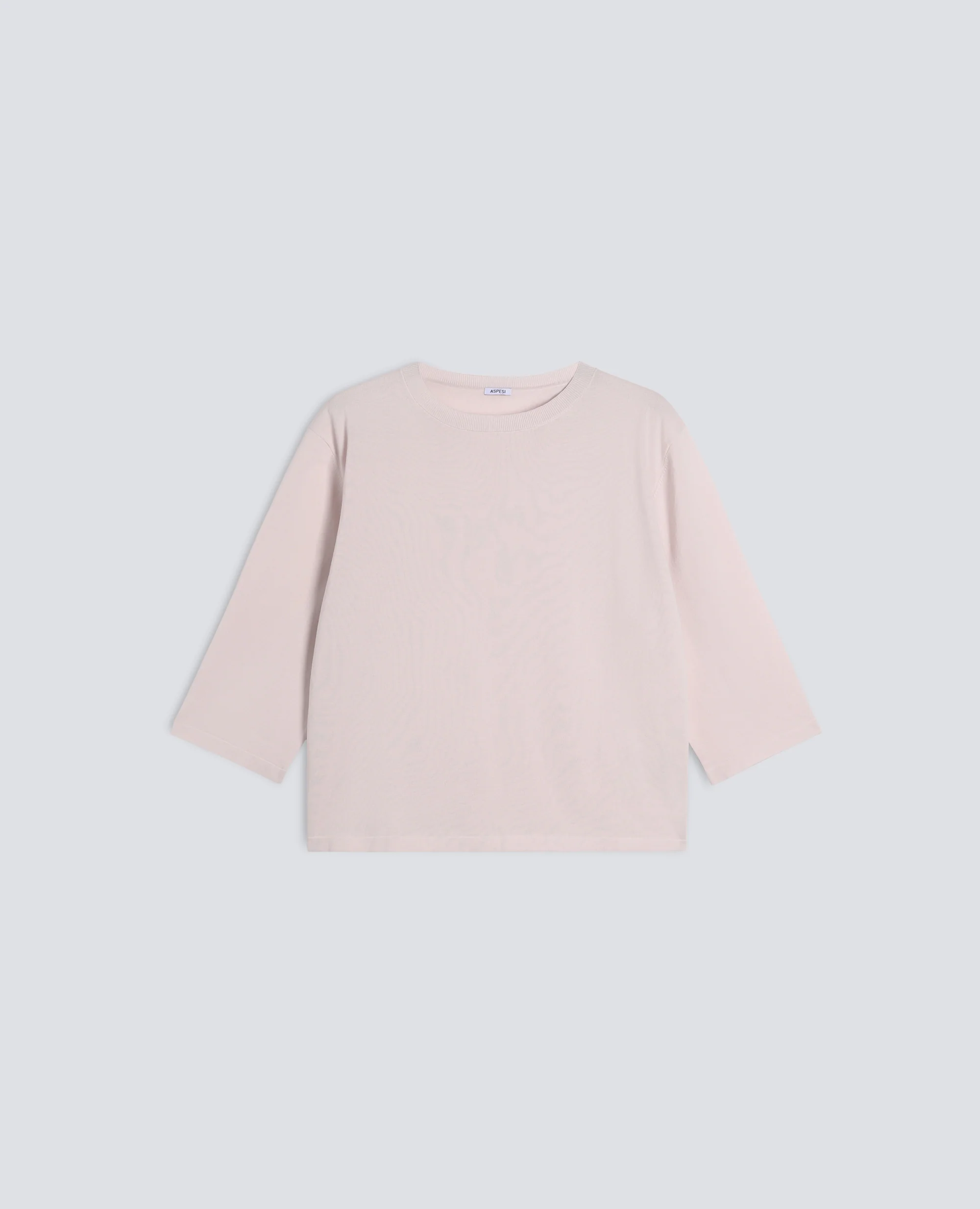MAGLIA SCOLLO A BARCHETTA IN PURO COTONE RIGATO - ROSA