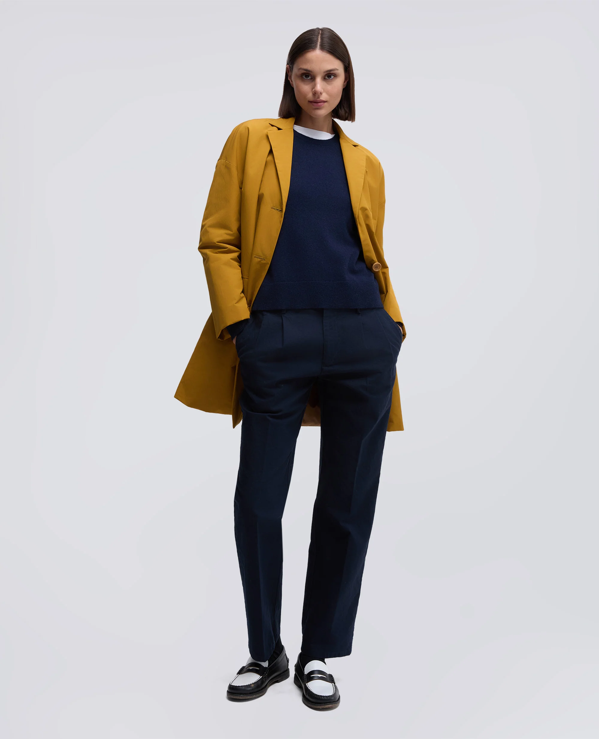 MAGLIA GIROCOLLO IN CASHMERE - NAVY - Image 2